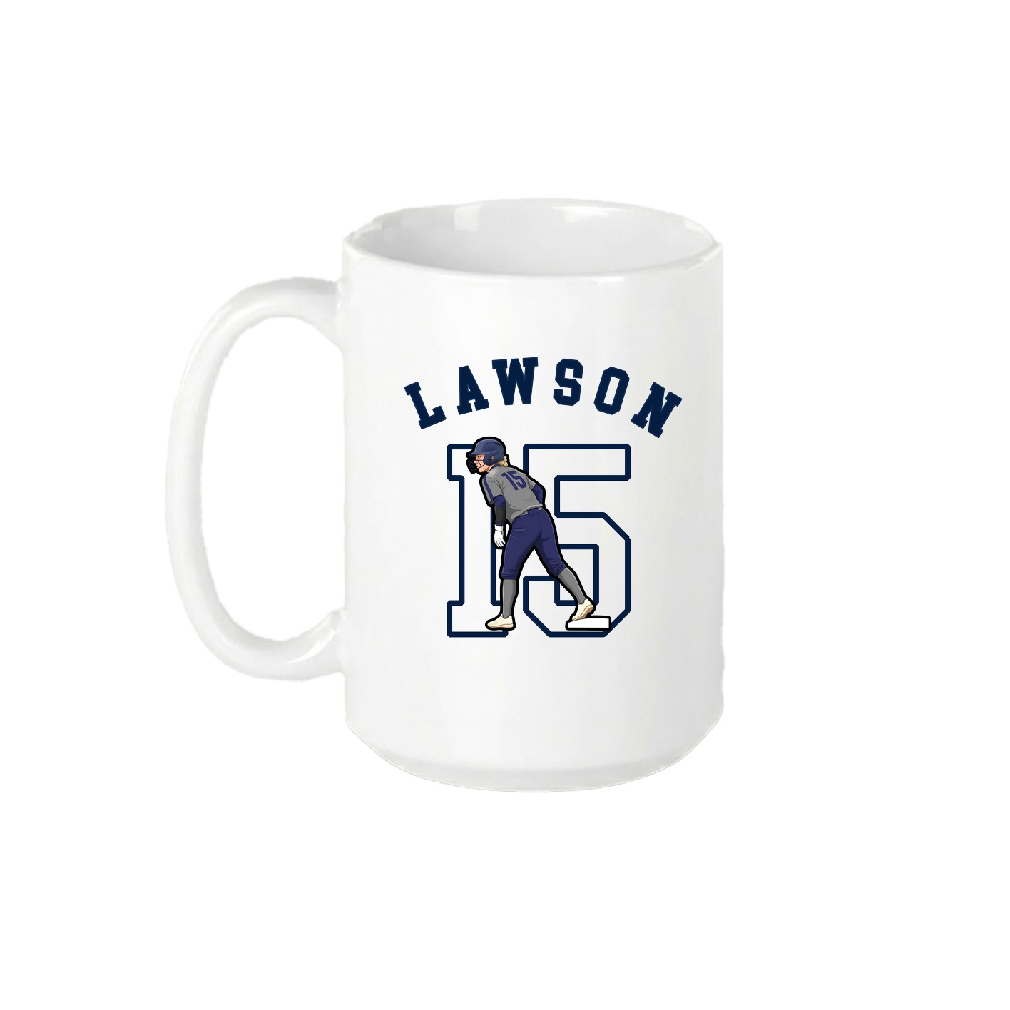 15oz Coffee Mug — Shirsey Arch in White