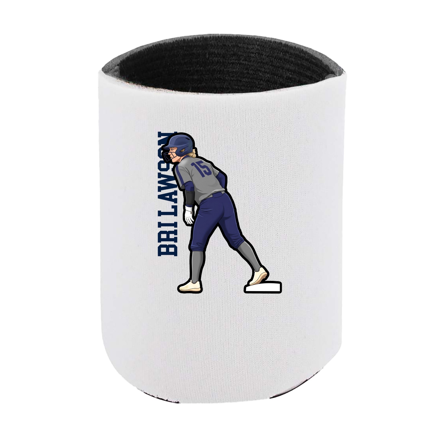 Can Holder — Name Vertical in White