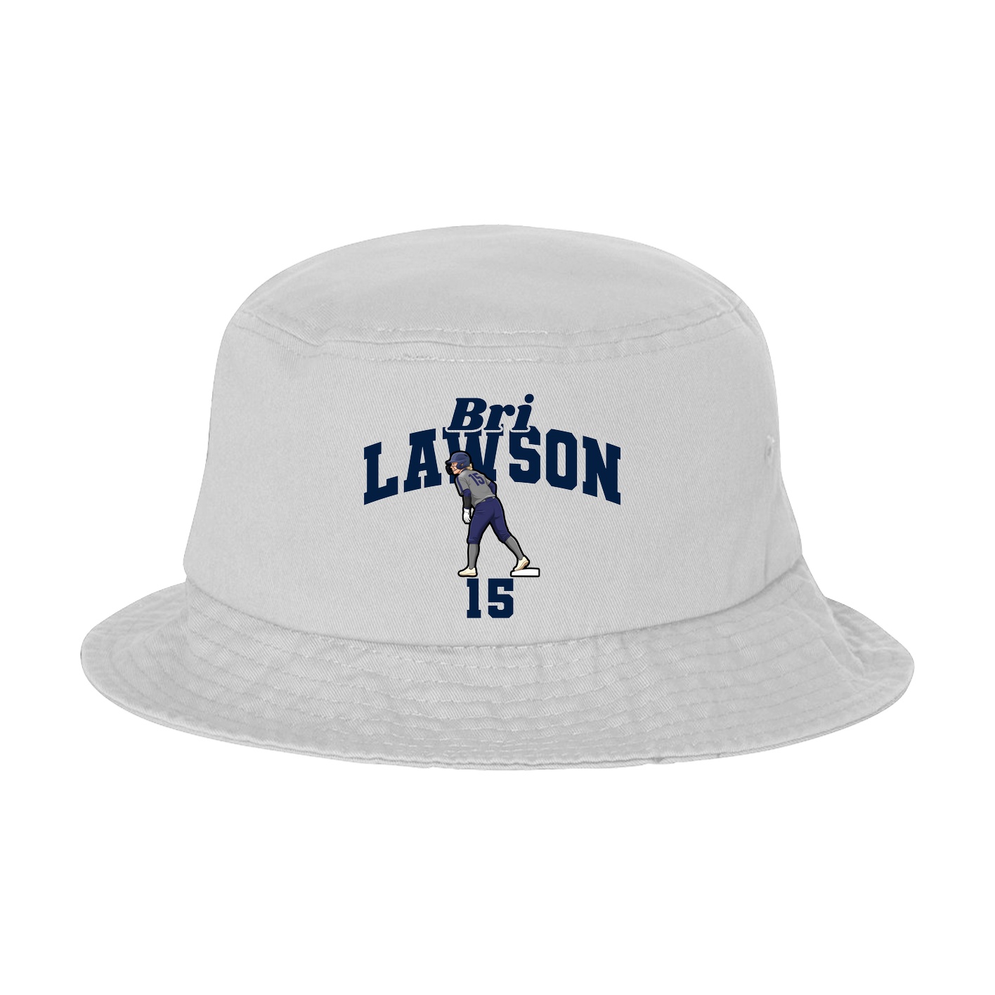 Bucket Cap — Signature Arch in White
