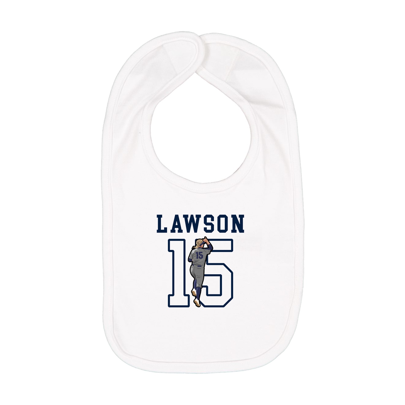 Infant Bib — Shirsey in White