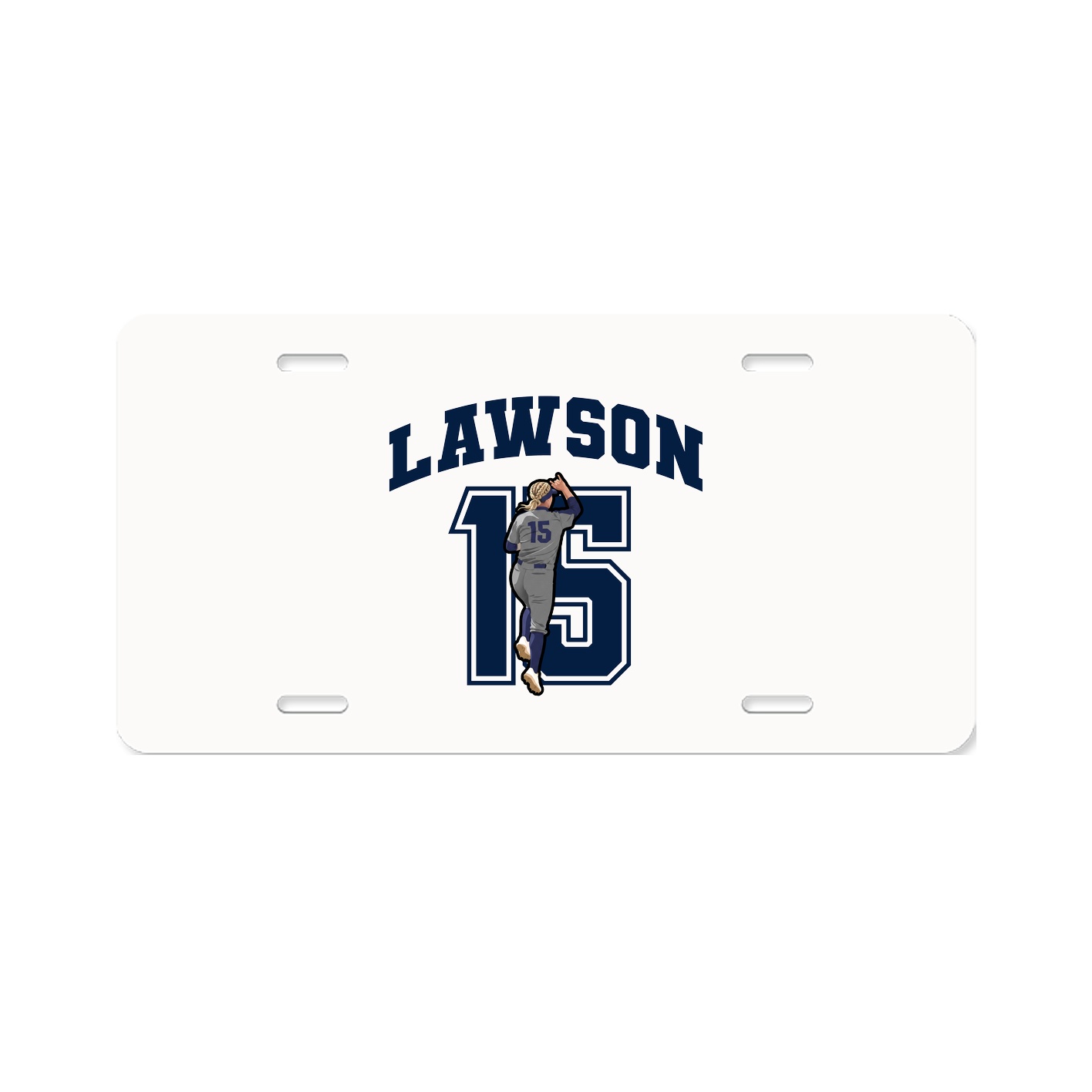 License Plate — Number in Classic