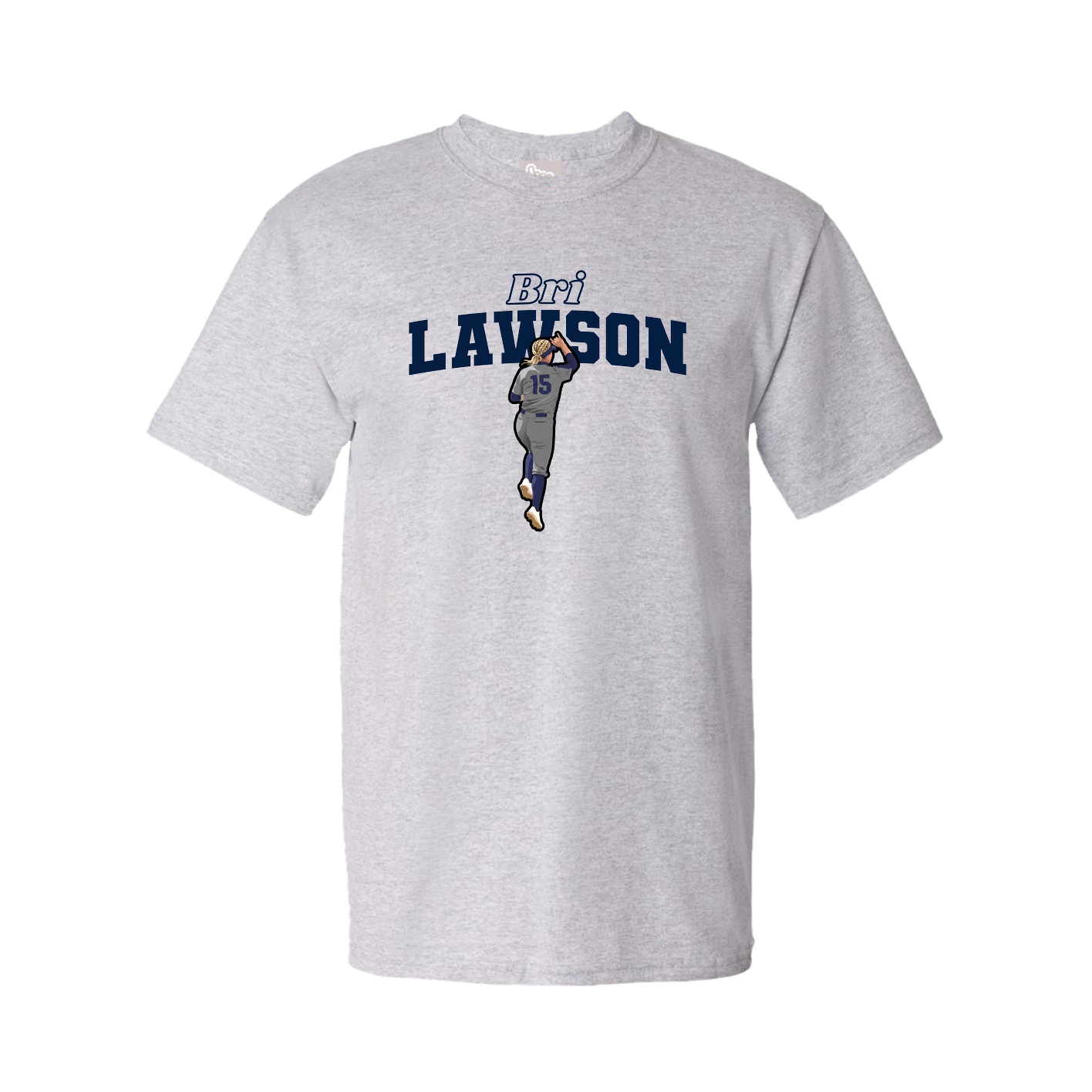 Youth Tee — Name Arch in Grey