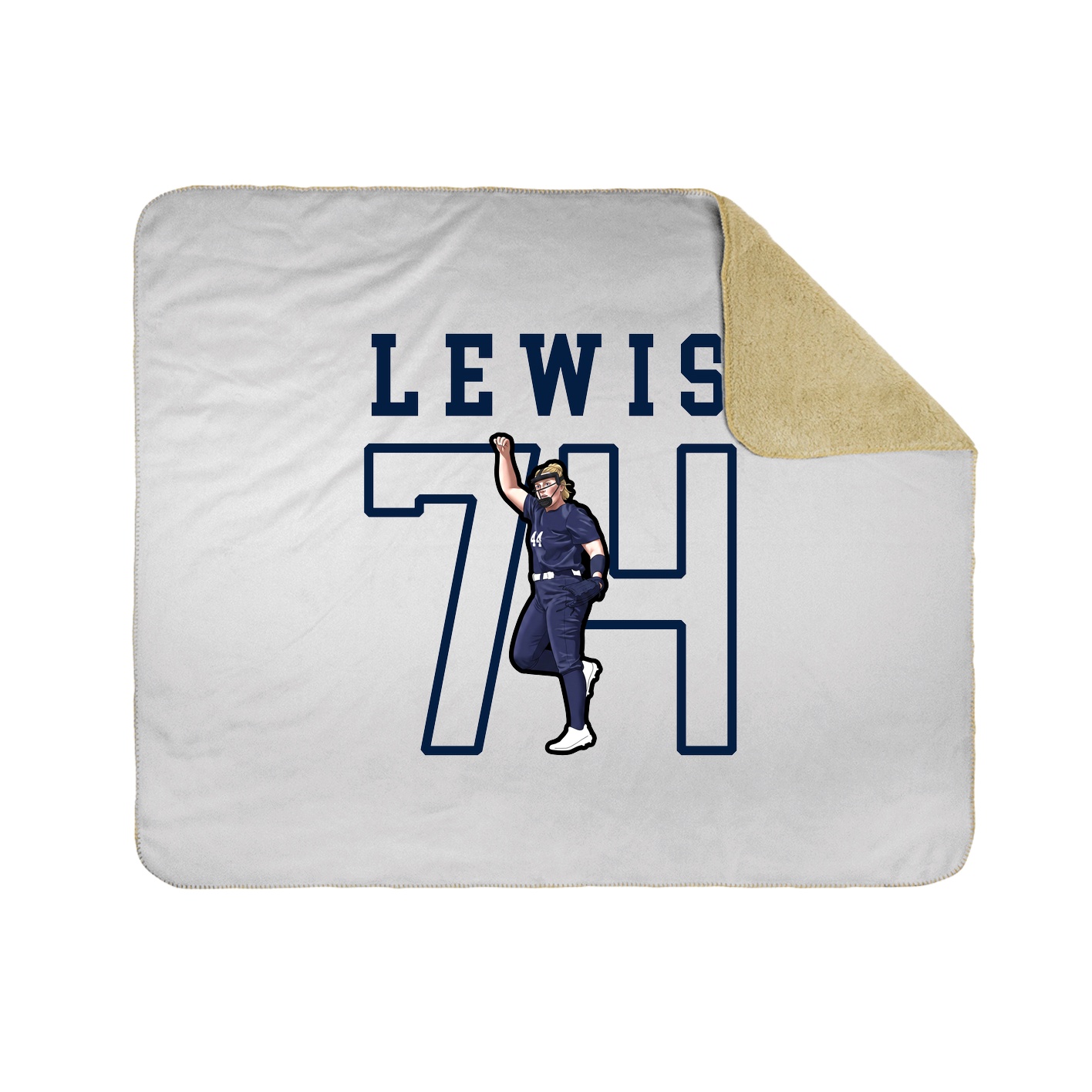 Throw Blanket — Shirsey in White