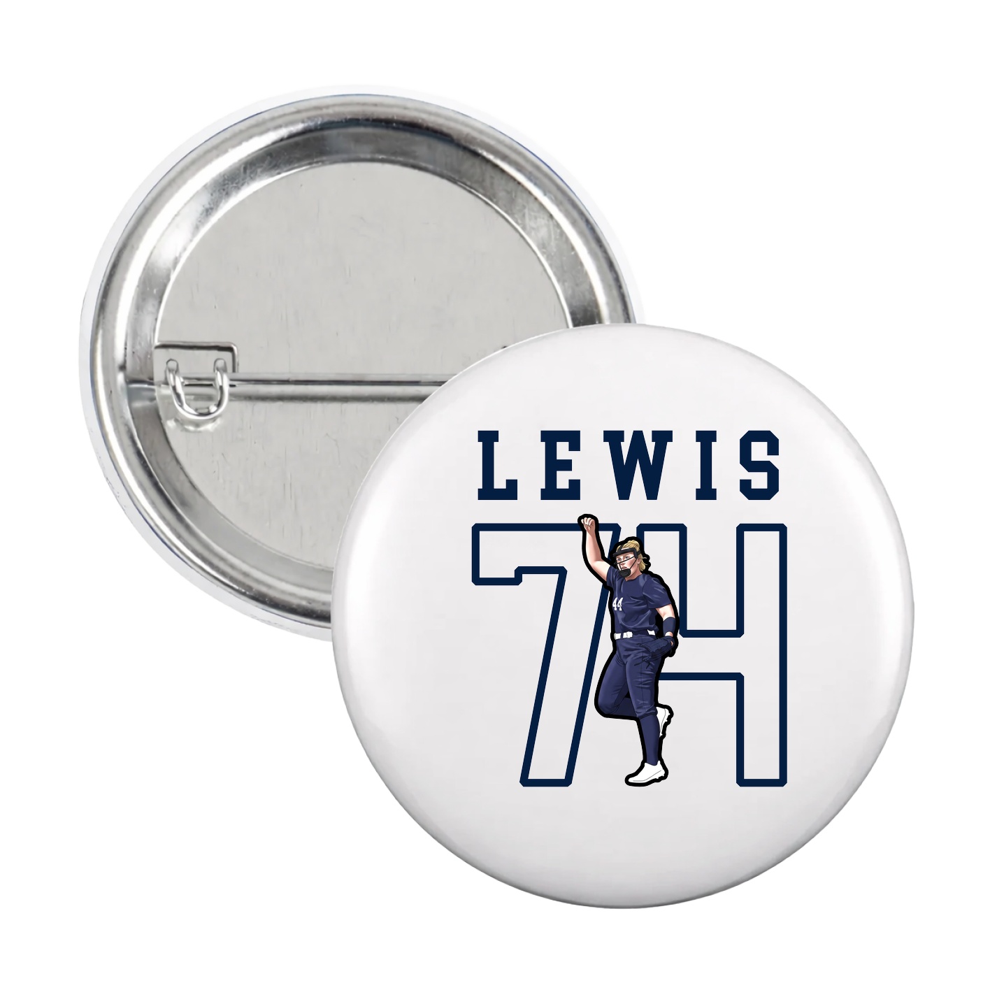 Game Day Button — Shirsey in White