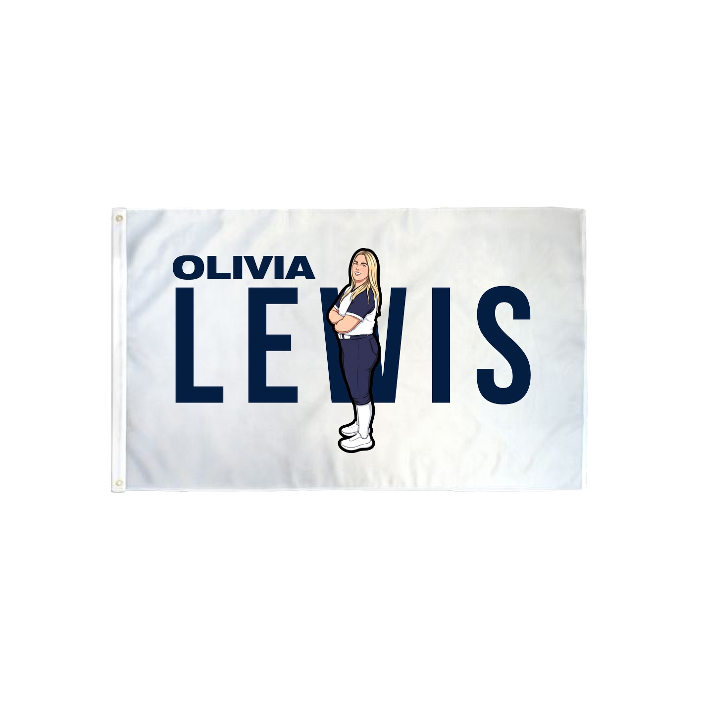 3x5 Flag — Player Name in Classic