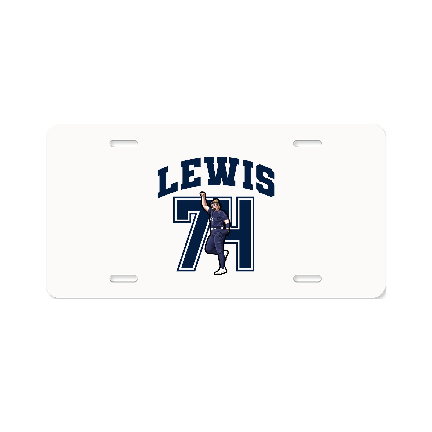 License Plate — Number in Classic