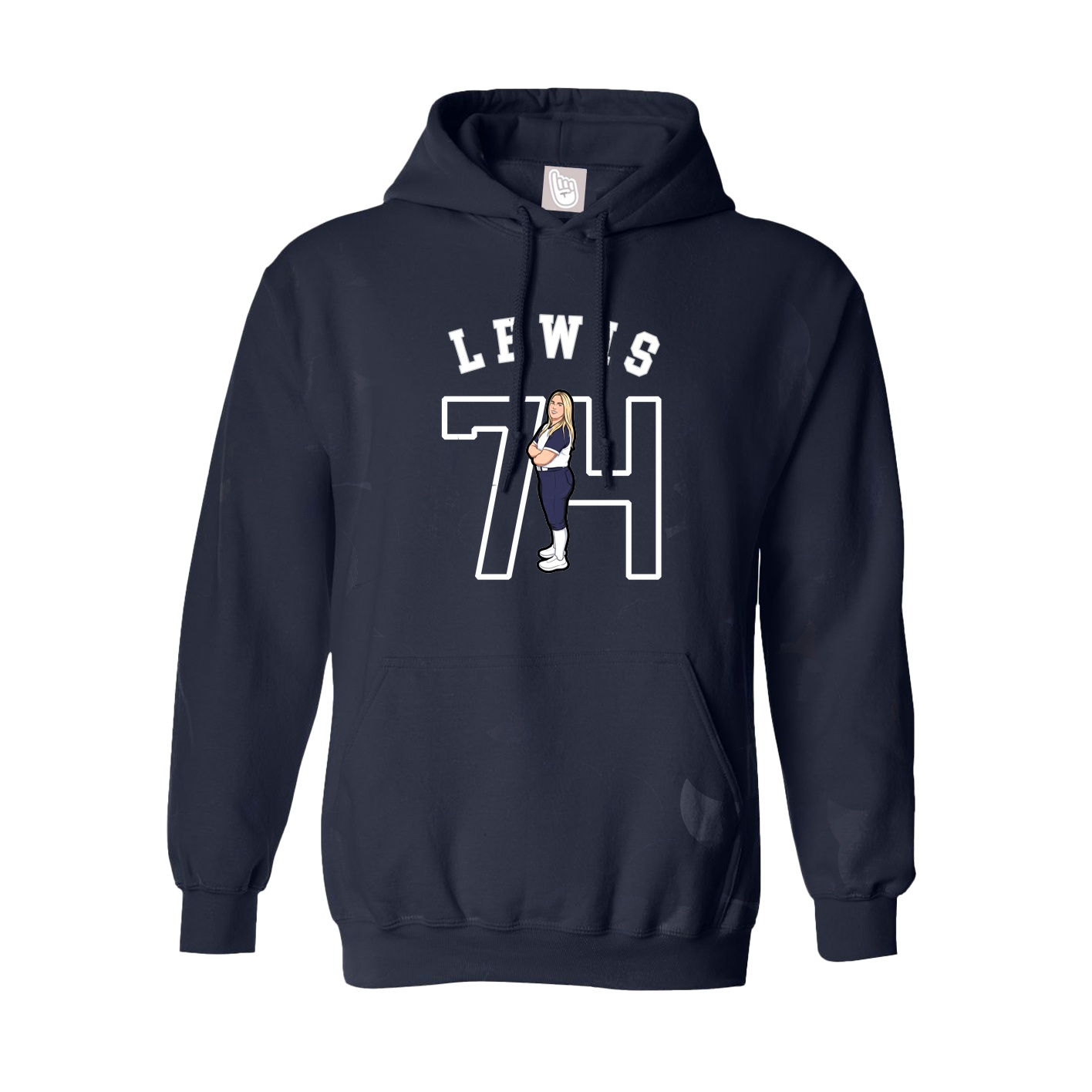 Youth Hoodie — Shirsey Arch in Navy