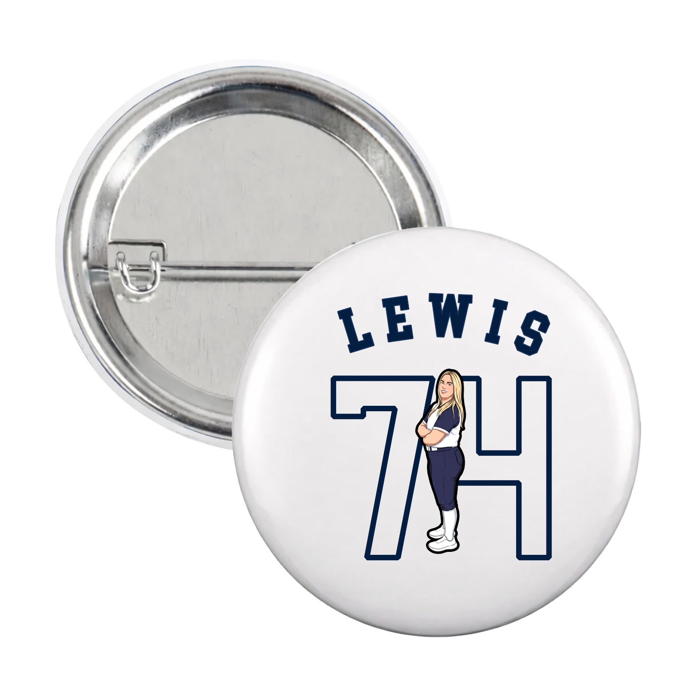Game Day Button — Shirsey Arch in White