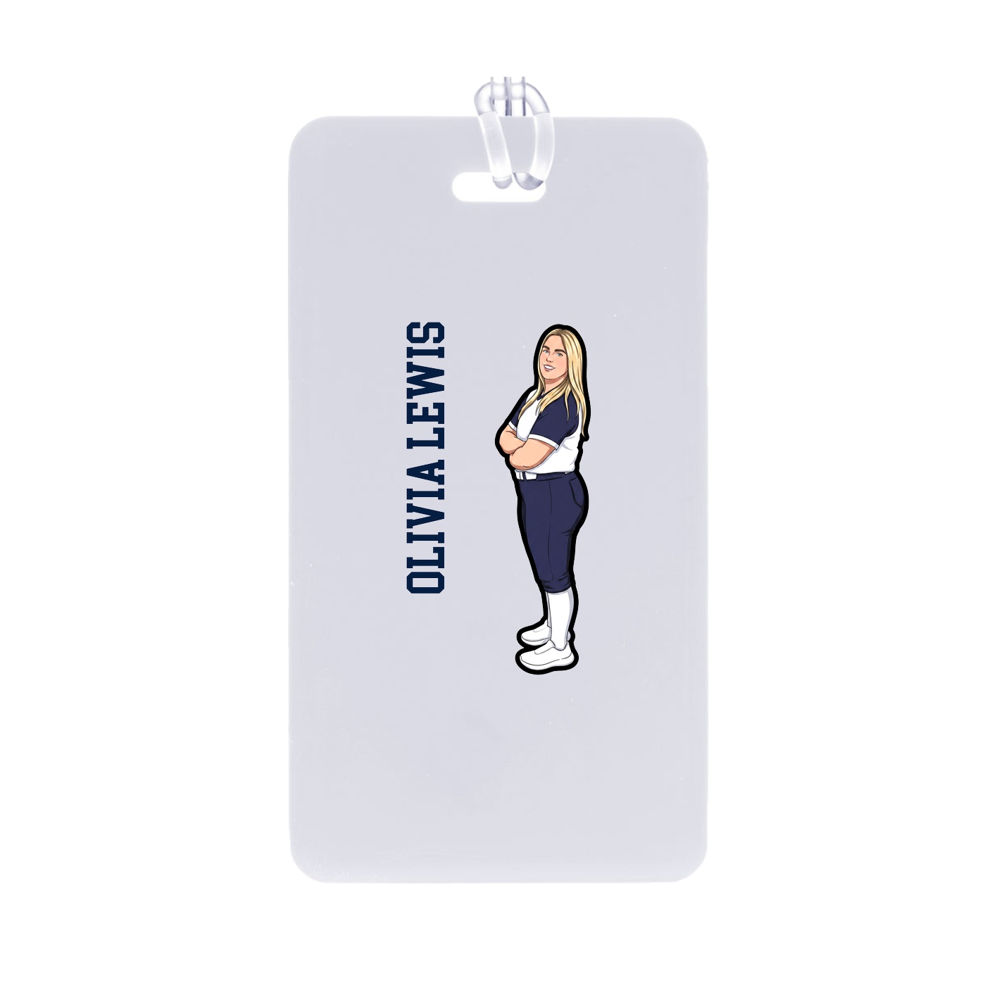 Bag Tag — Name Vertical in Classic