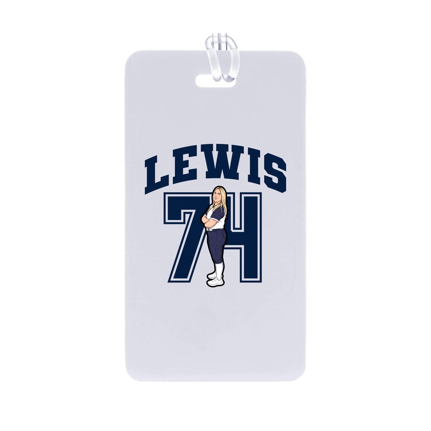 Bag Tag — Number in Classic