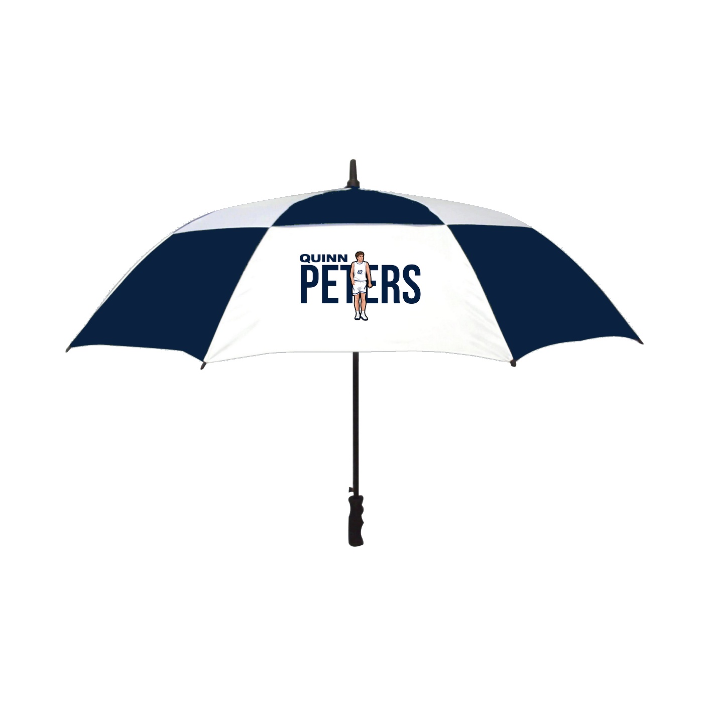 Golf Umbrella — Player Name in Navy
