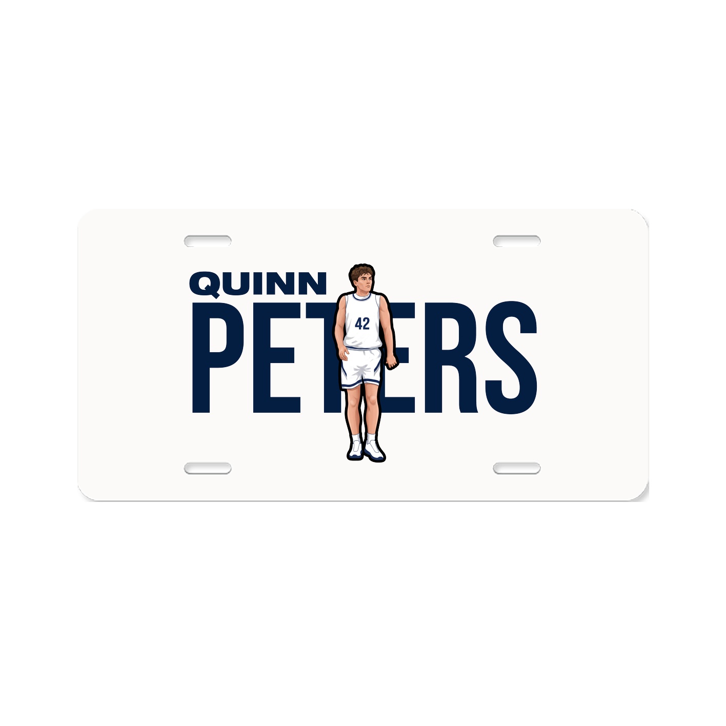 License Plate — Player Name in Classic