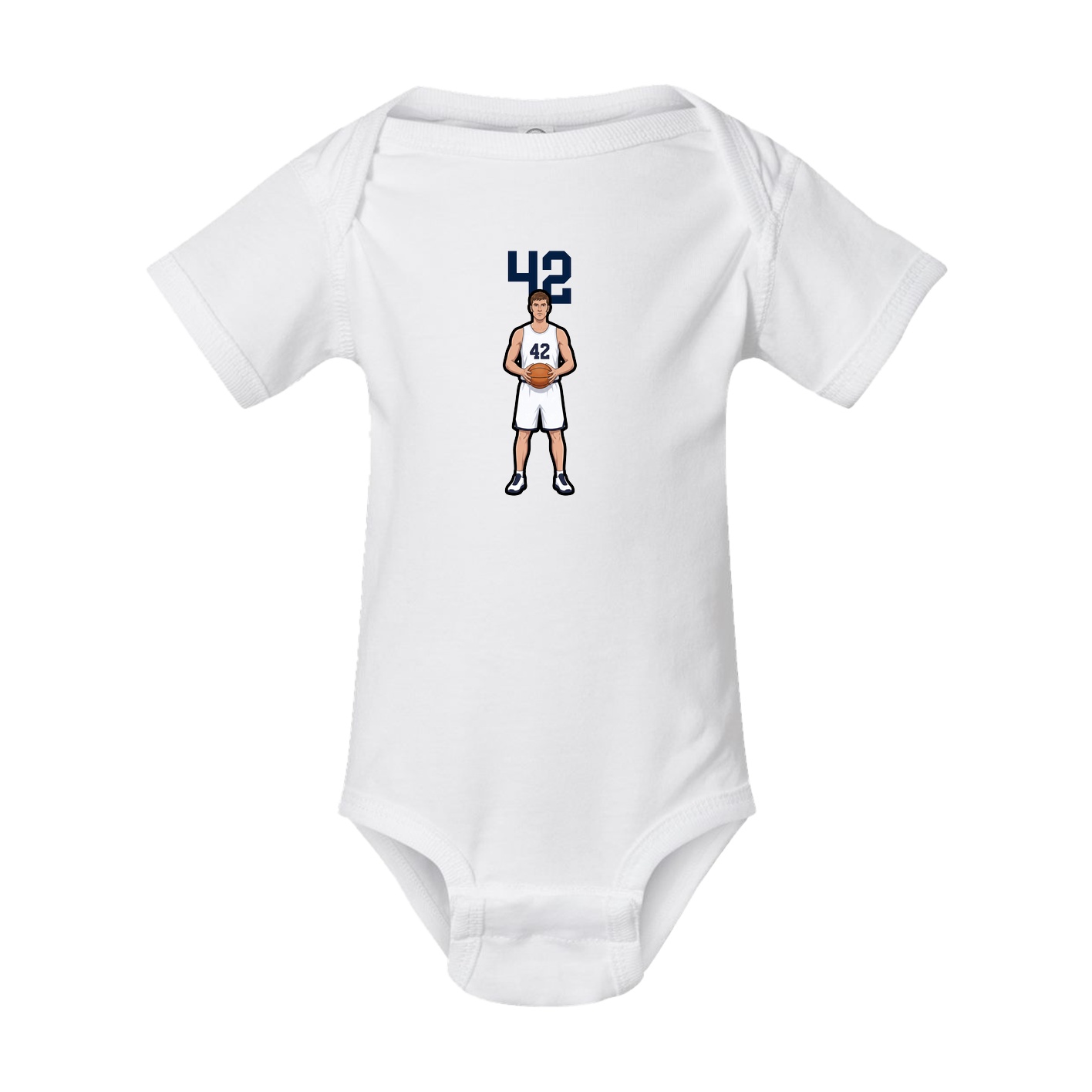 Baby Onesie — Number Top in White