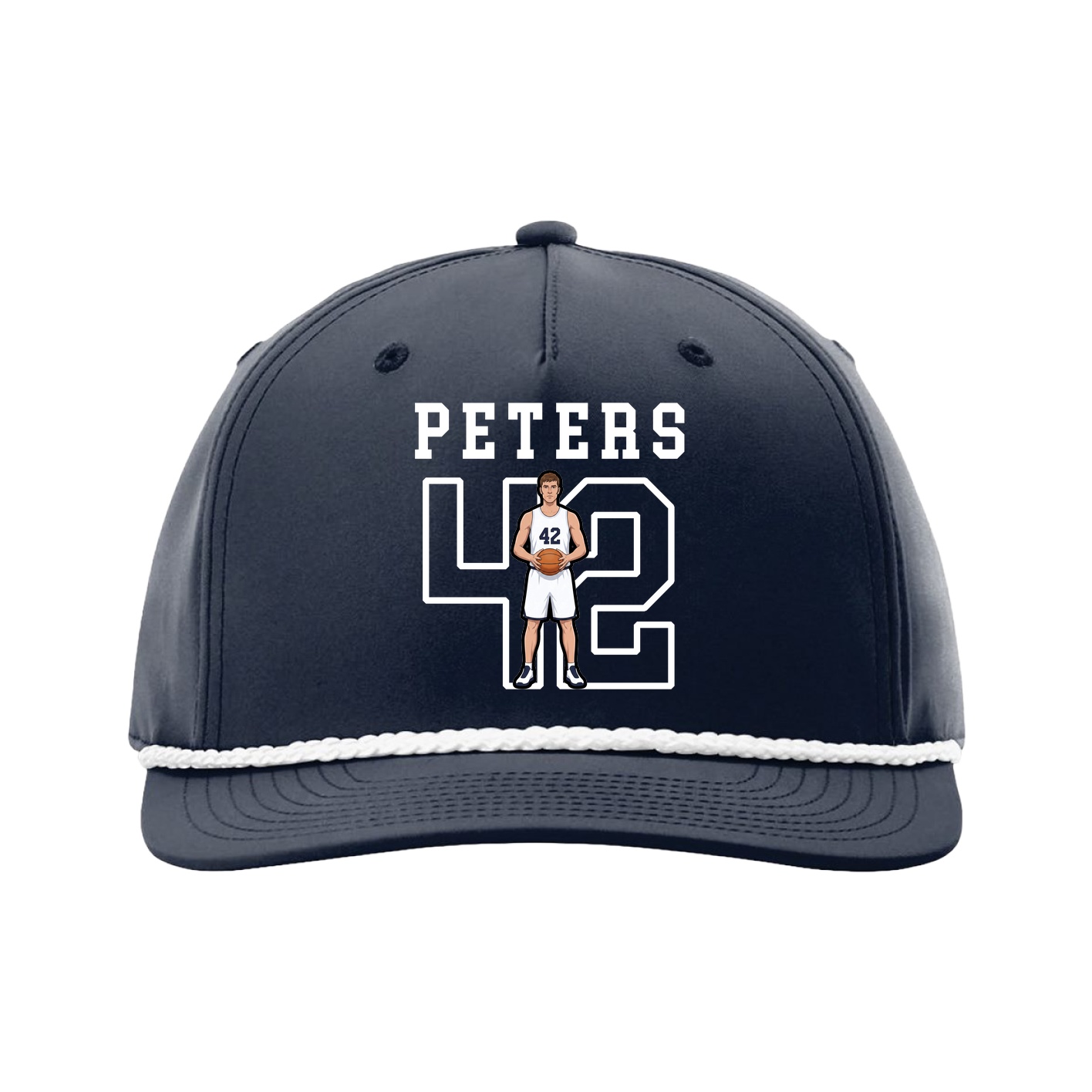Five-Panel Classic Rope Cap — Shirsey in Navy