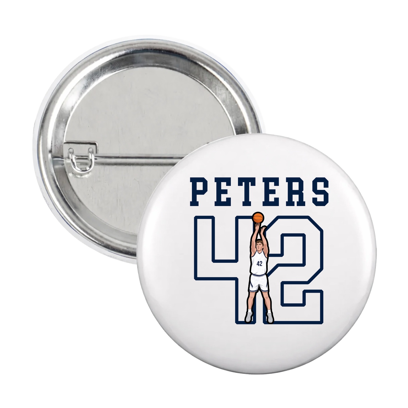 Game Day Button — Shirsey in White