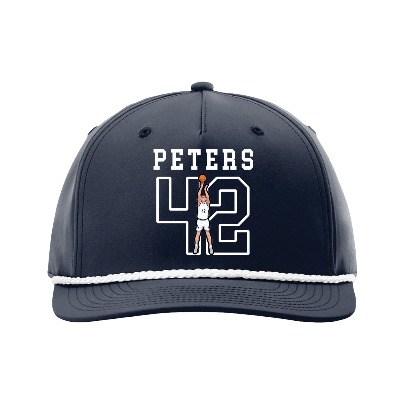 Five-Panel Classic Rope Cap — Shirsey in Navy