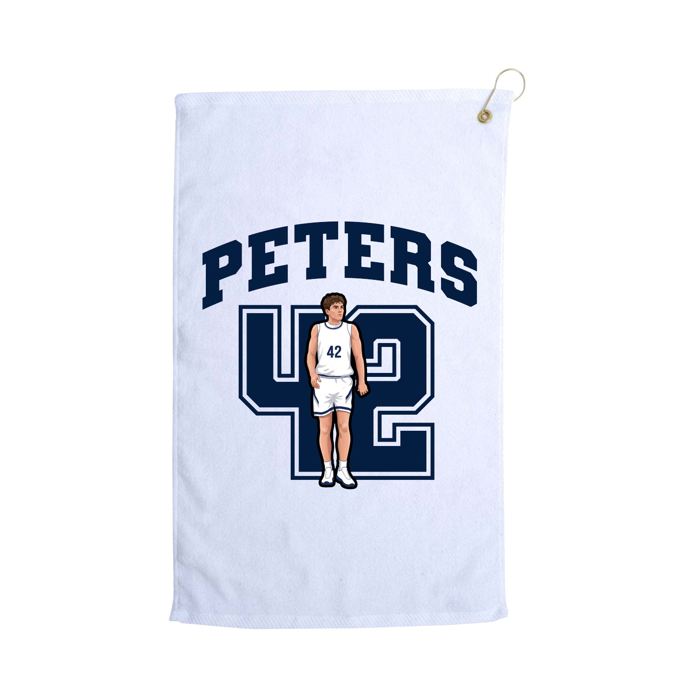 Golf Towel — Number in White