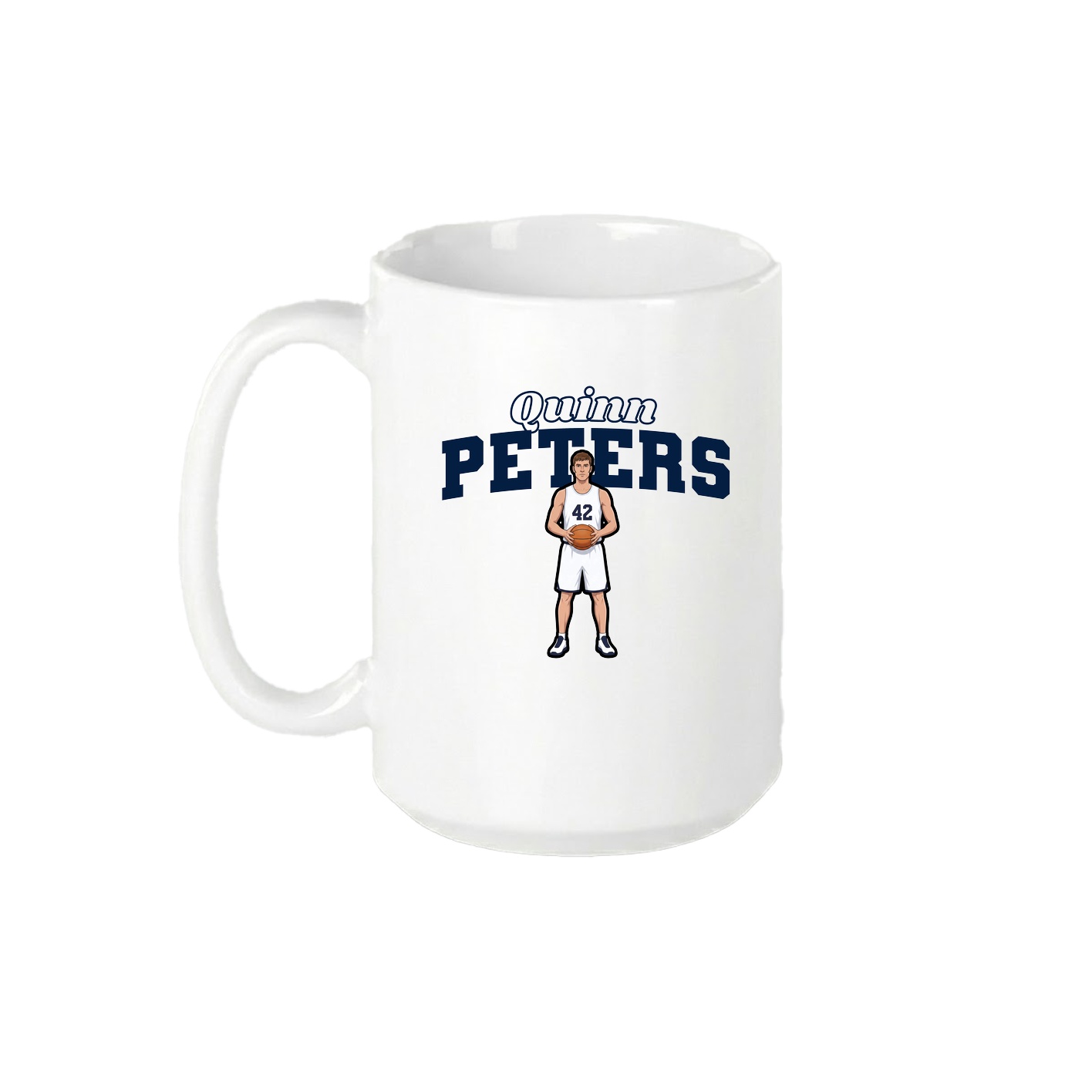 15oz Coffee Mug — Name Arch in White