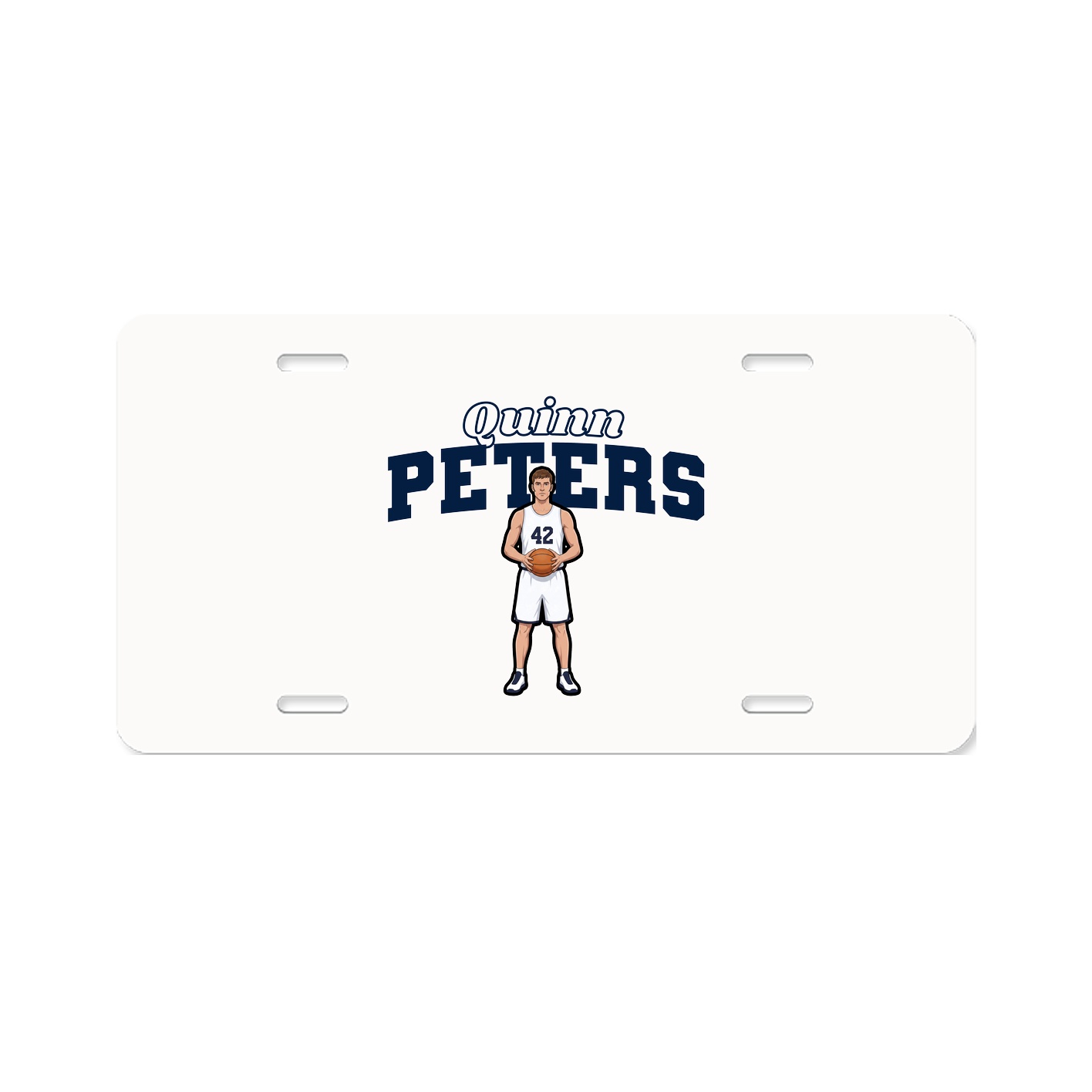 License Plate — Name Arch in Classic