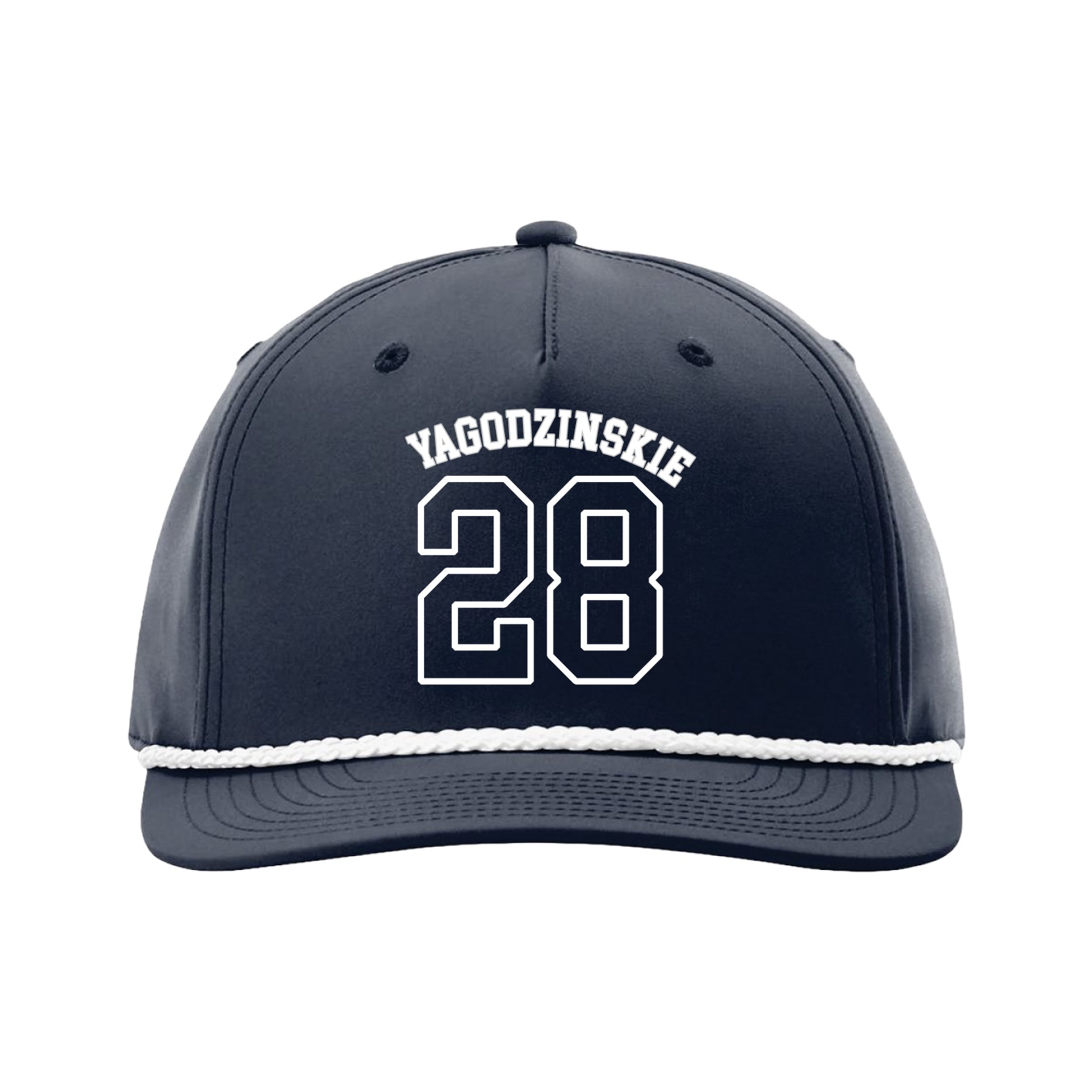 Five-Panel Classic Rope Cap — Shirsey Arch in Navy