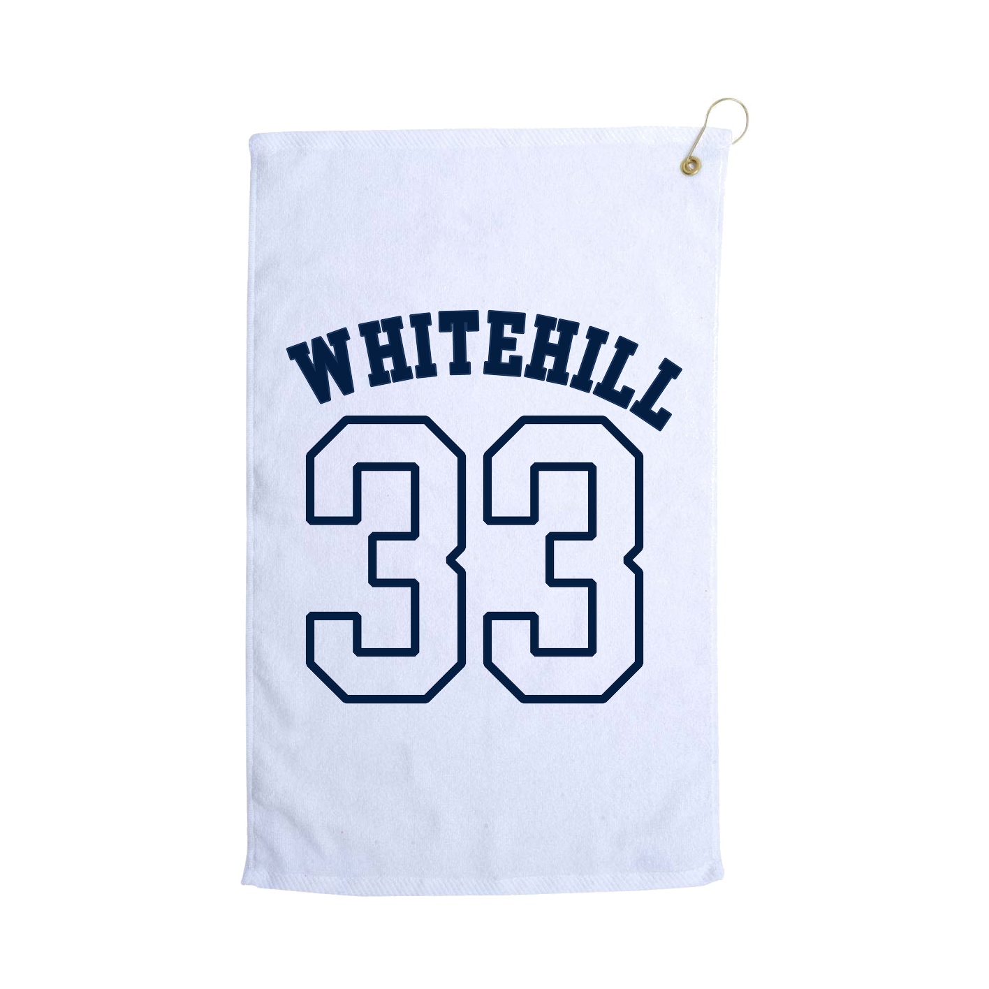 Golf Towel — Shirsey Arch in White