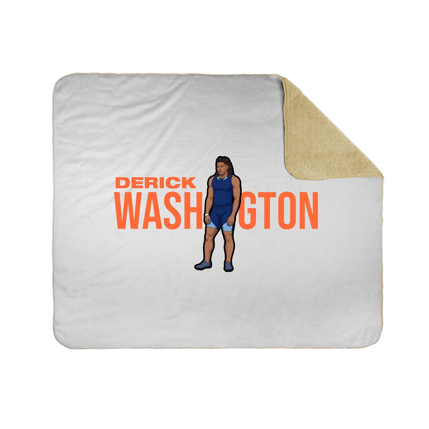 Throw Blanket — Player Name in White