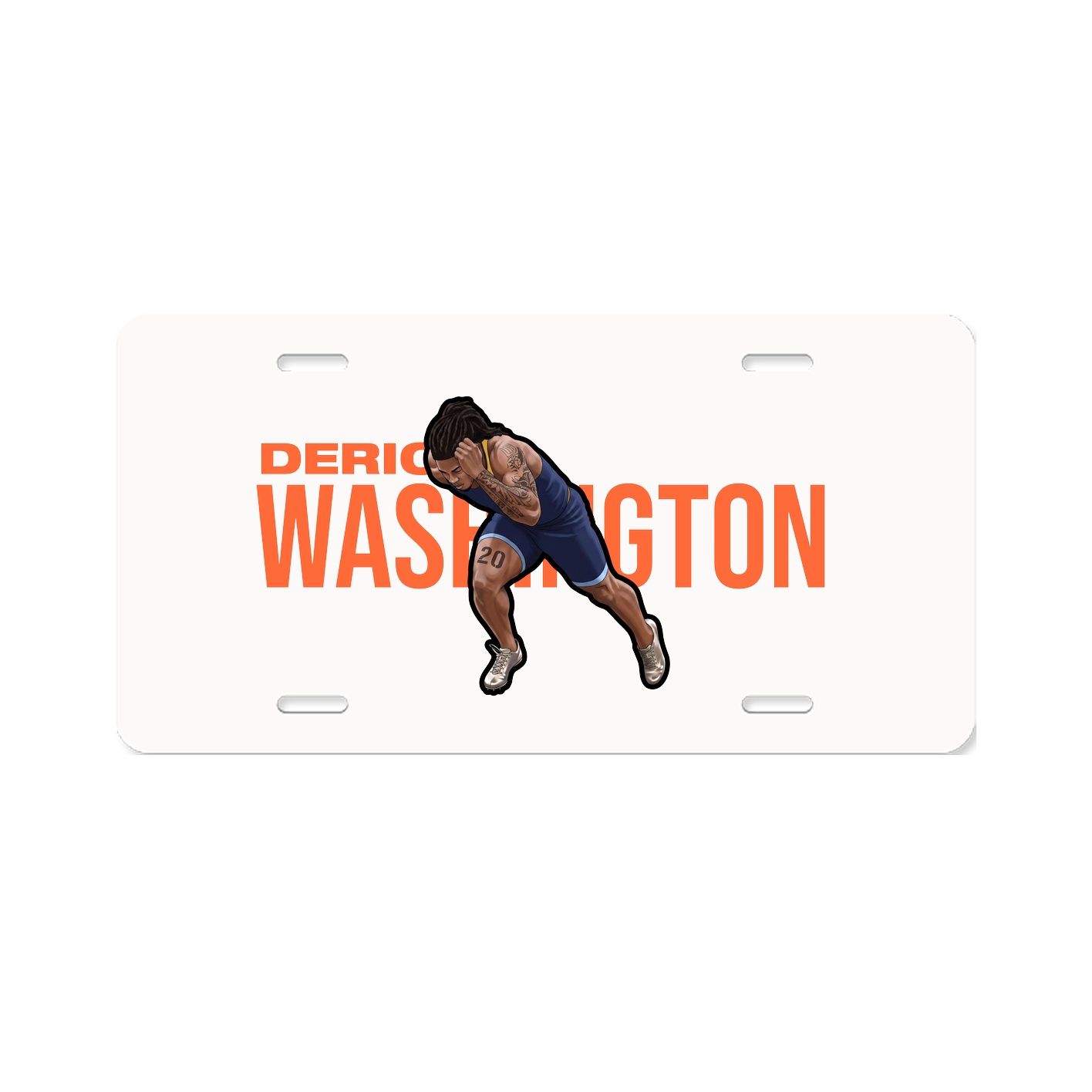 License Plate — Player Name in Classic