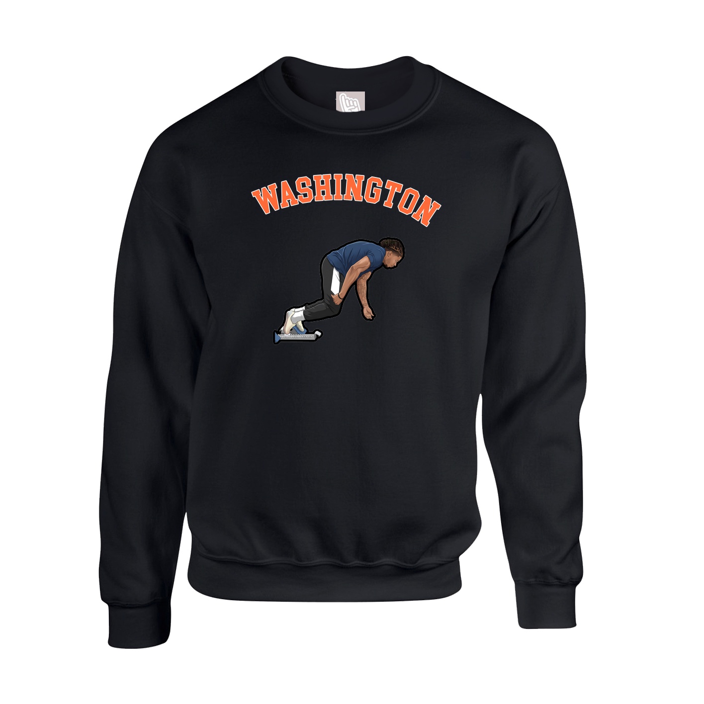 Fleece Crew — Shirsey Arch in Black