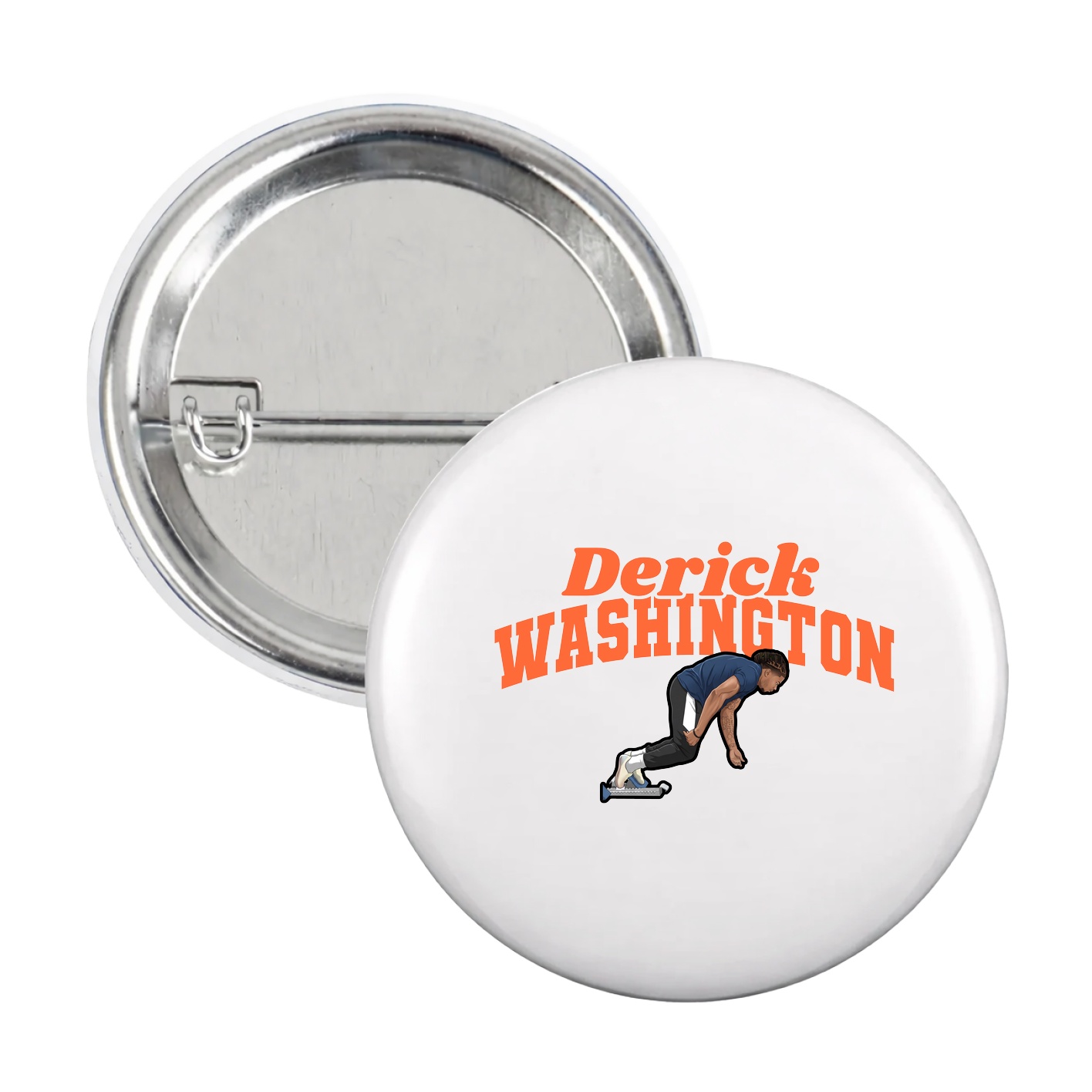 Game Day Button — Signature Arch in White