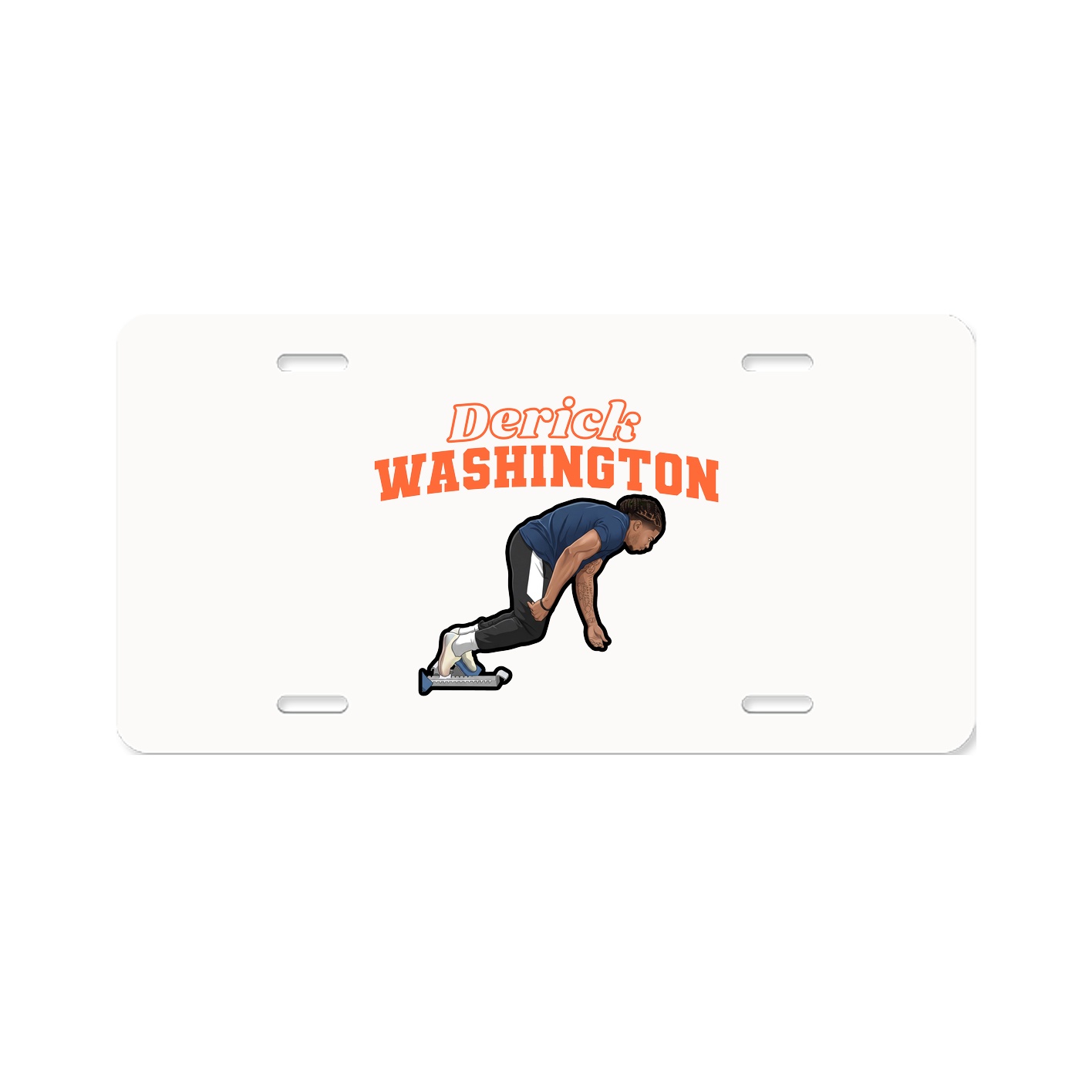 License Plate — Name Arch in Classic
