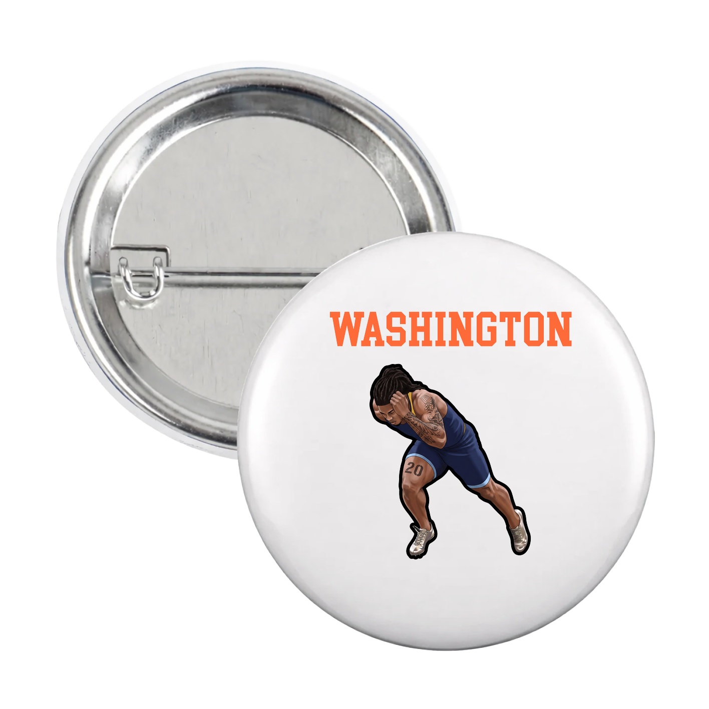 Game Day Button — Shirsey in White