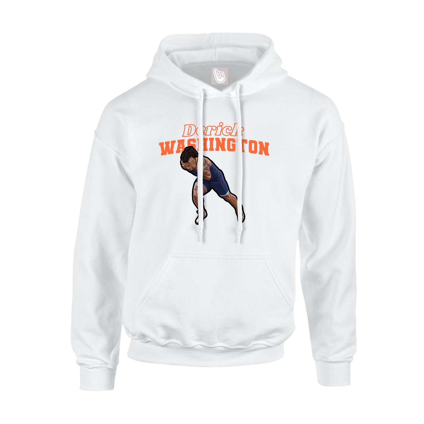 Hoodie — Name Arch in White