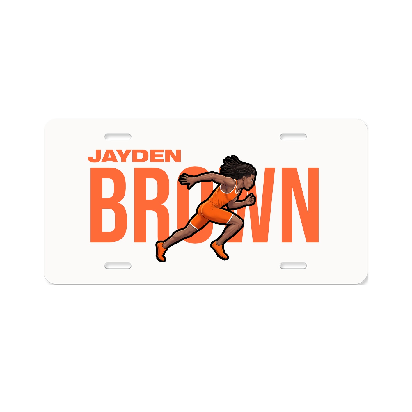 License Plate — Player Name in Classic