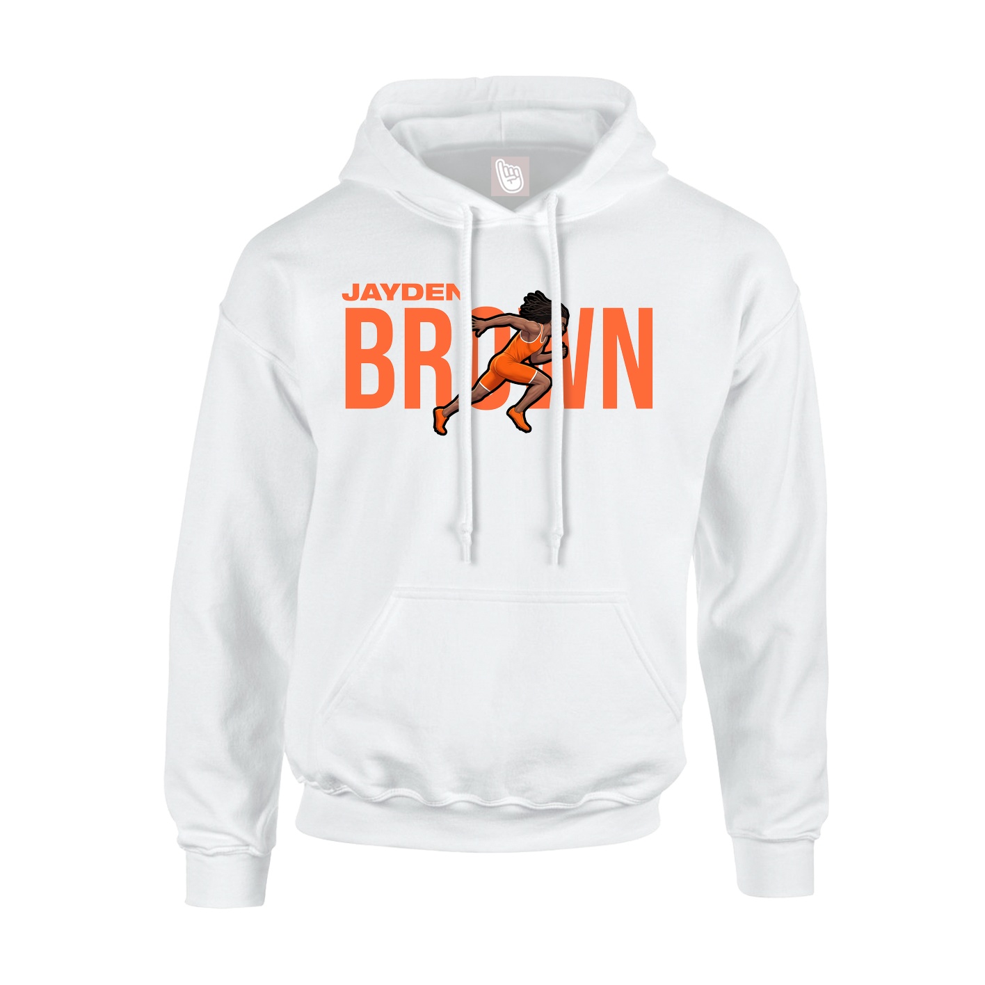 Youth Hoodie — Player Name in White