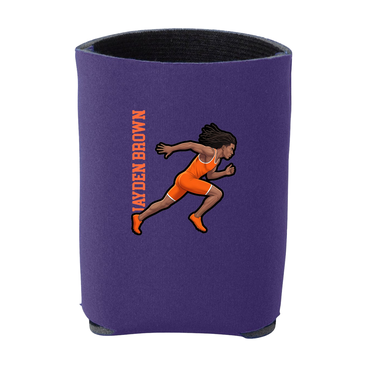 Can Holder — Name Vertical in Purple