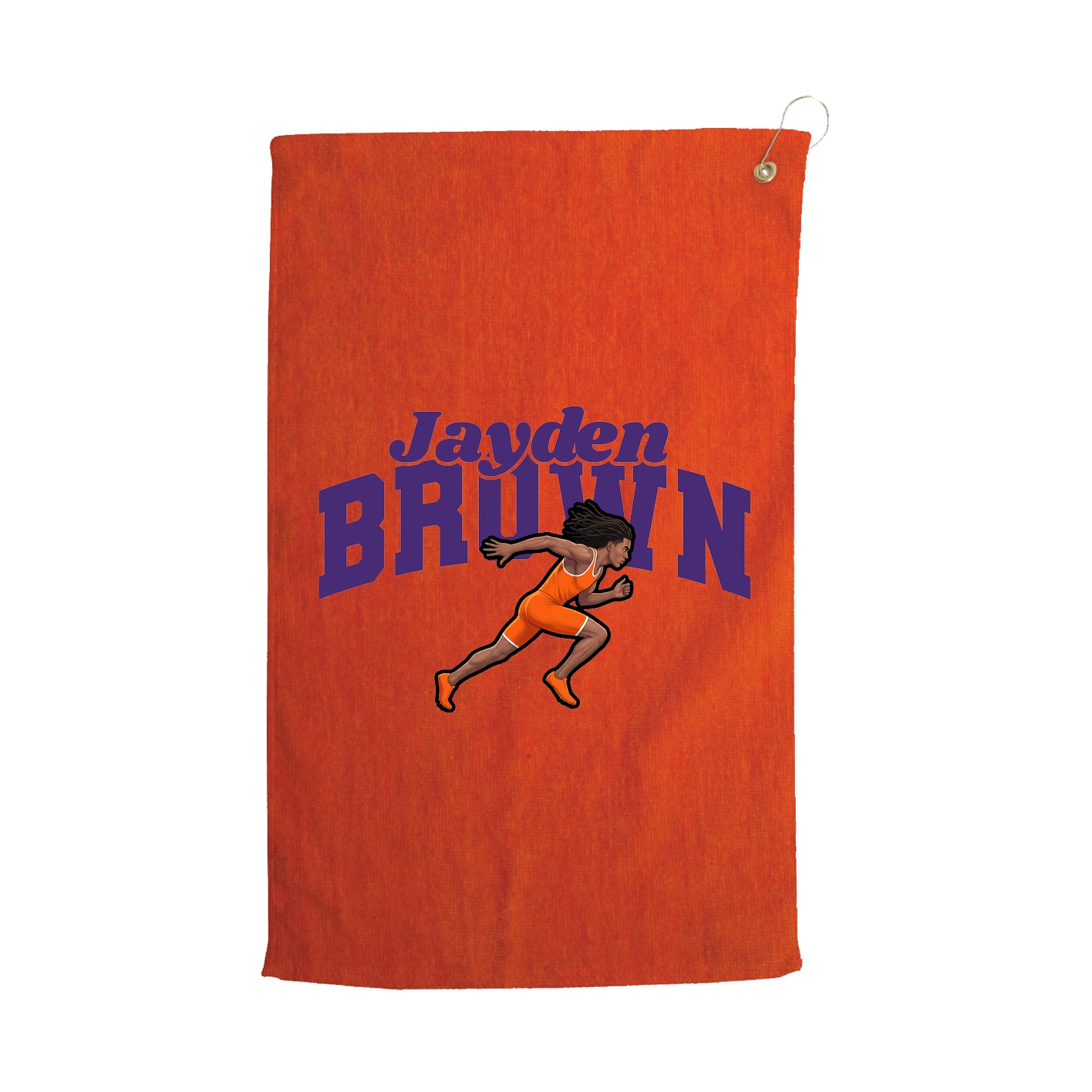 Golf Towel — Signature Arch in Orange