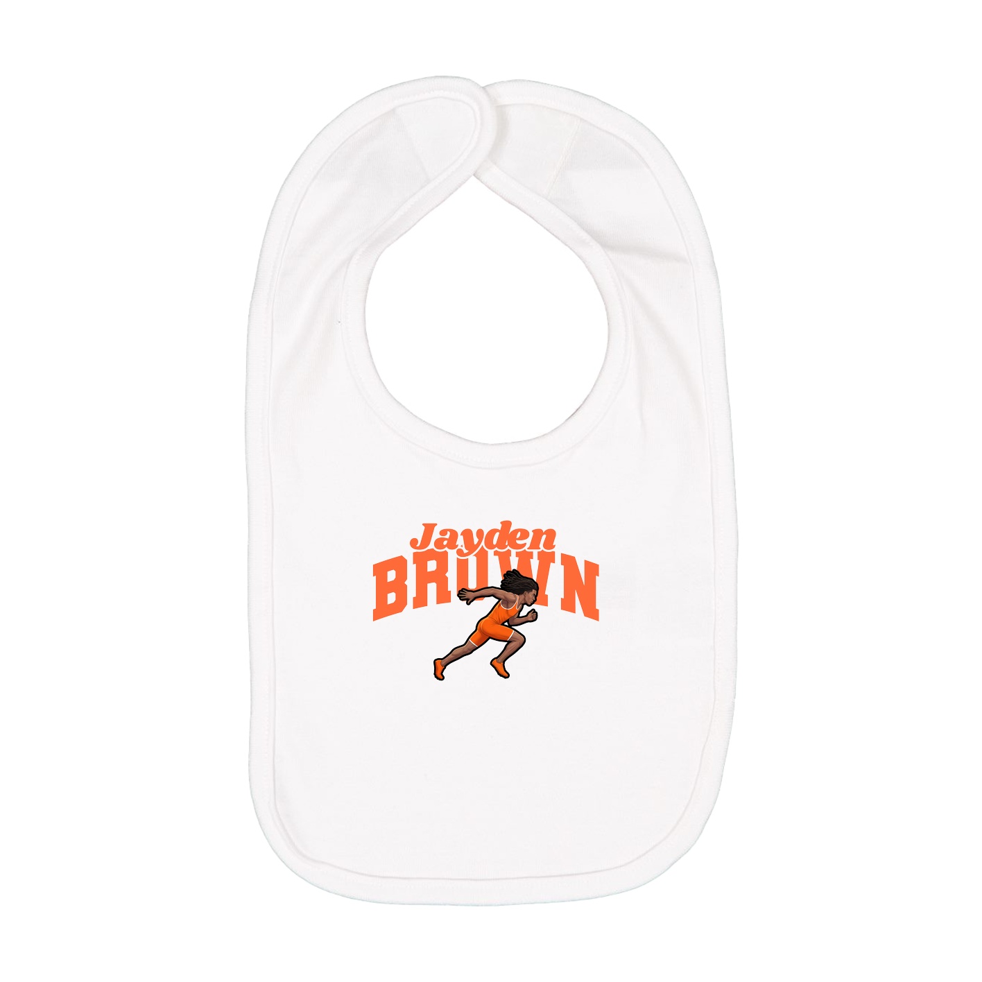 Infant Bib — Signature Arch in White
