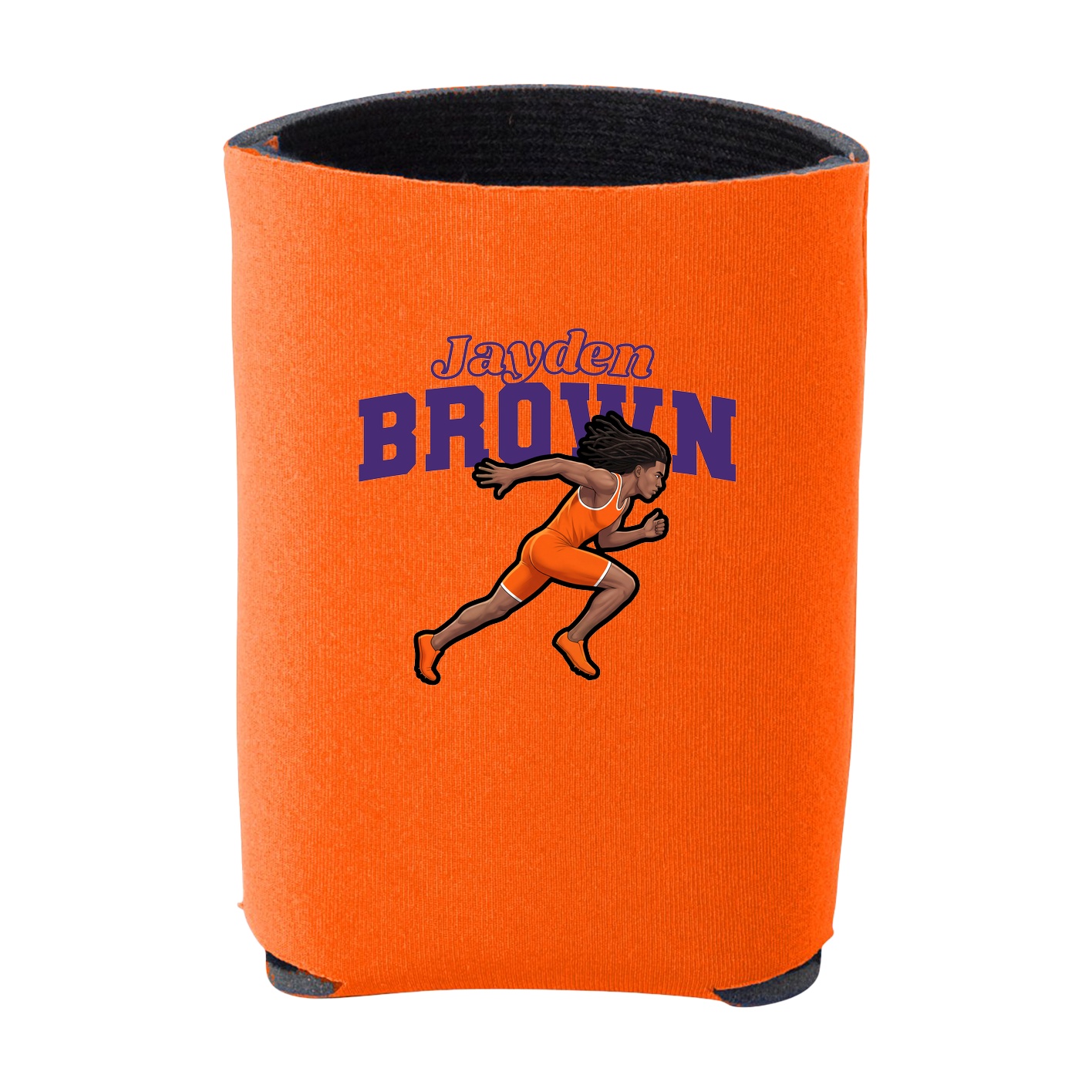 Can Holder — Name Arch in Orange