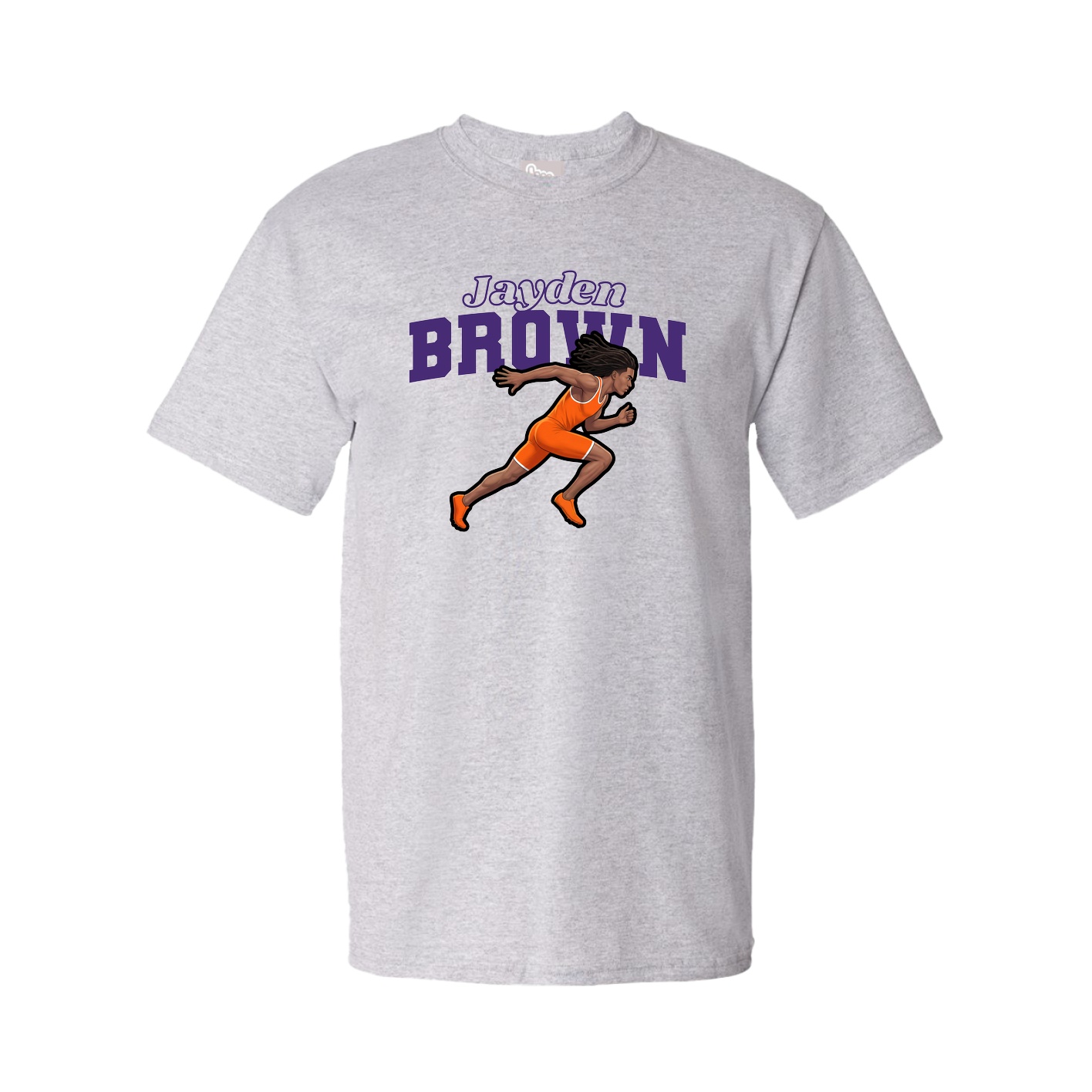 Tee — Name Arch in Grey