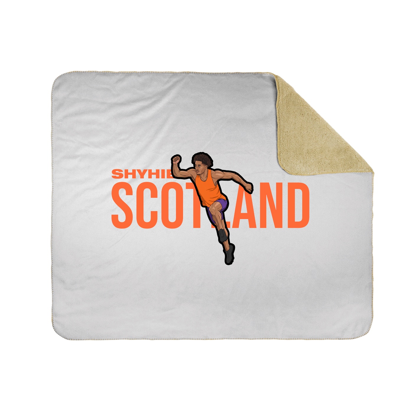 Throw Blanket — Player Name in White
