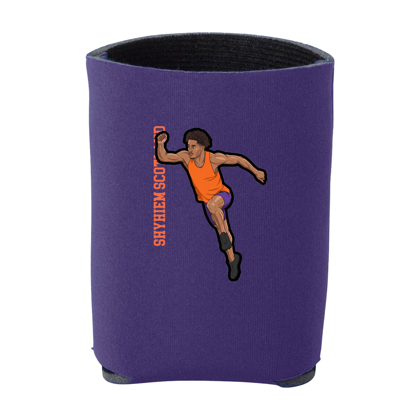 Can Holder — Name Vertical in Purple