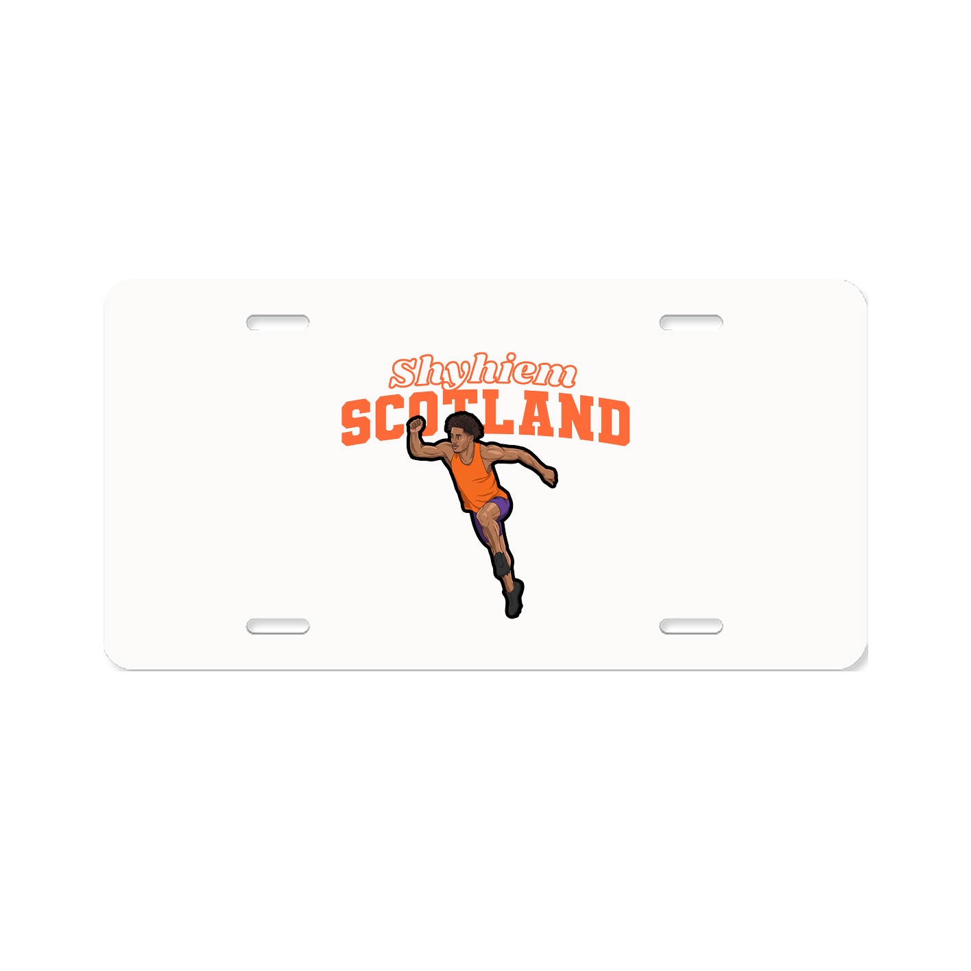 License Plate — Name Arch in Classic