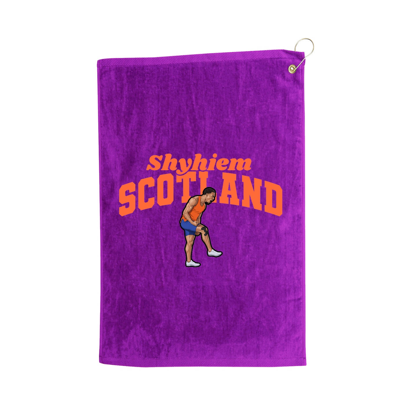 Golf Towel — Signature Arch in Purple