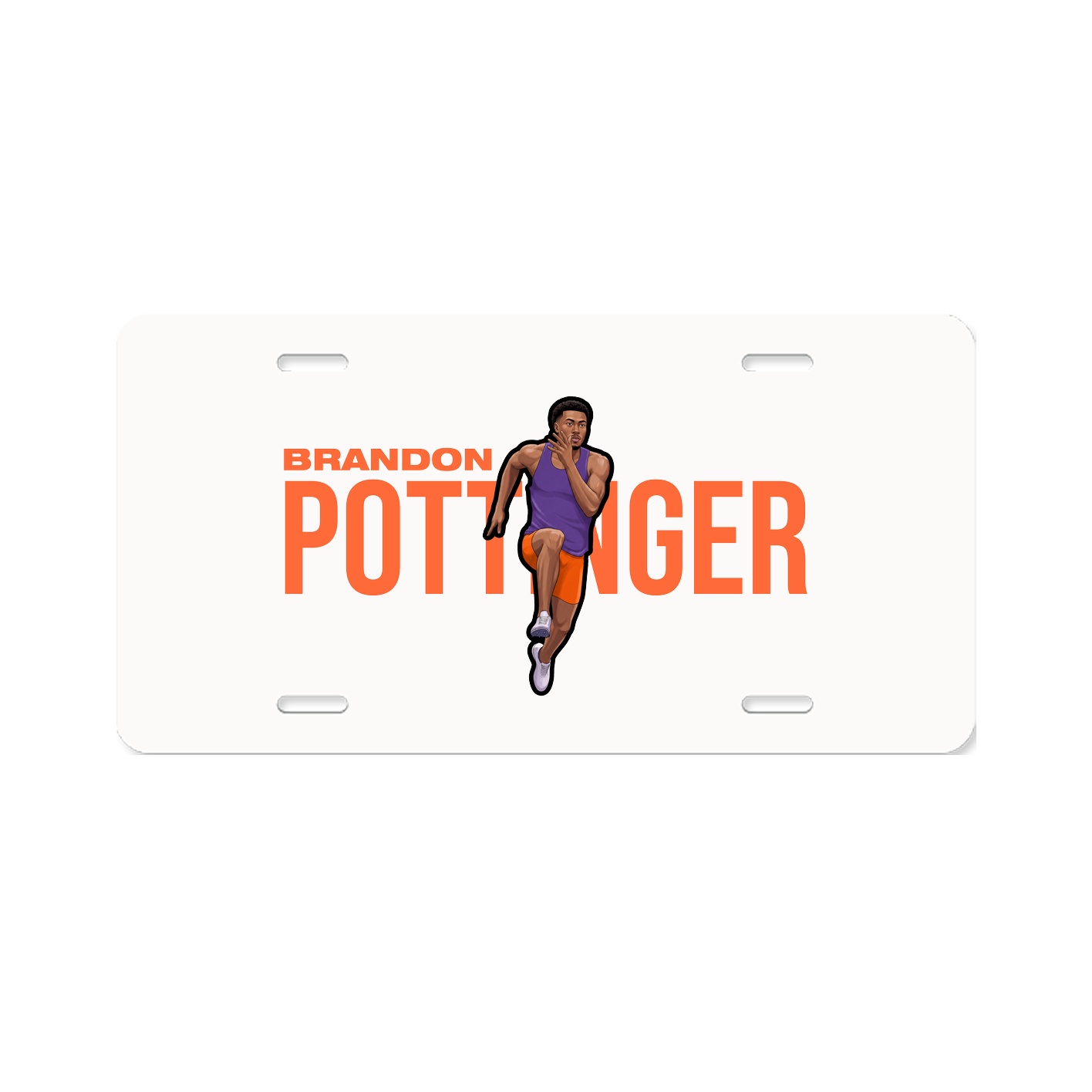 License Plate — Player Name in Classic