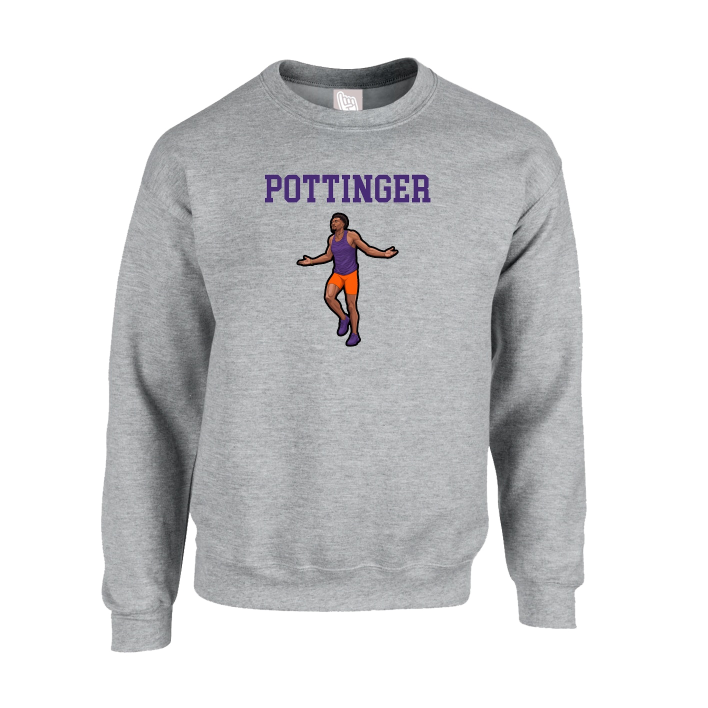 Fleece Crew — Shirsey in Grey
