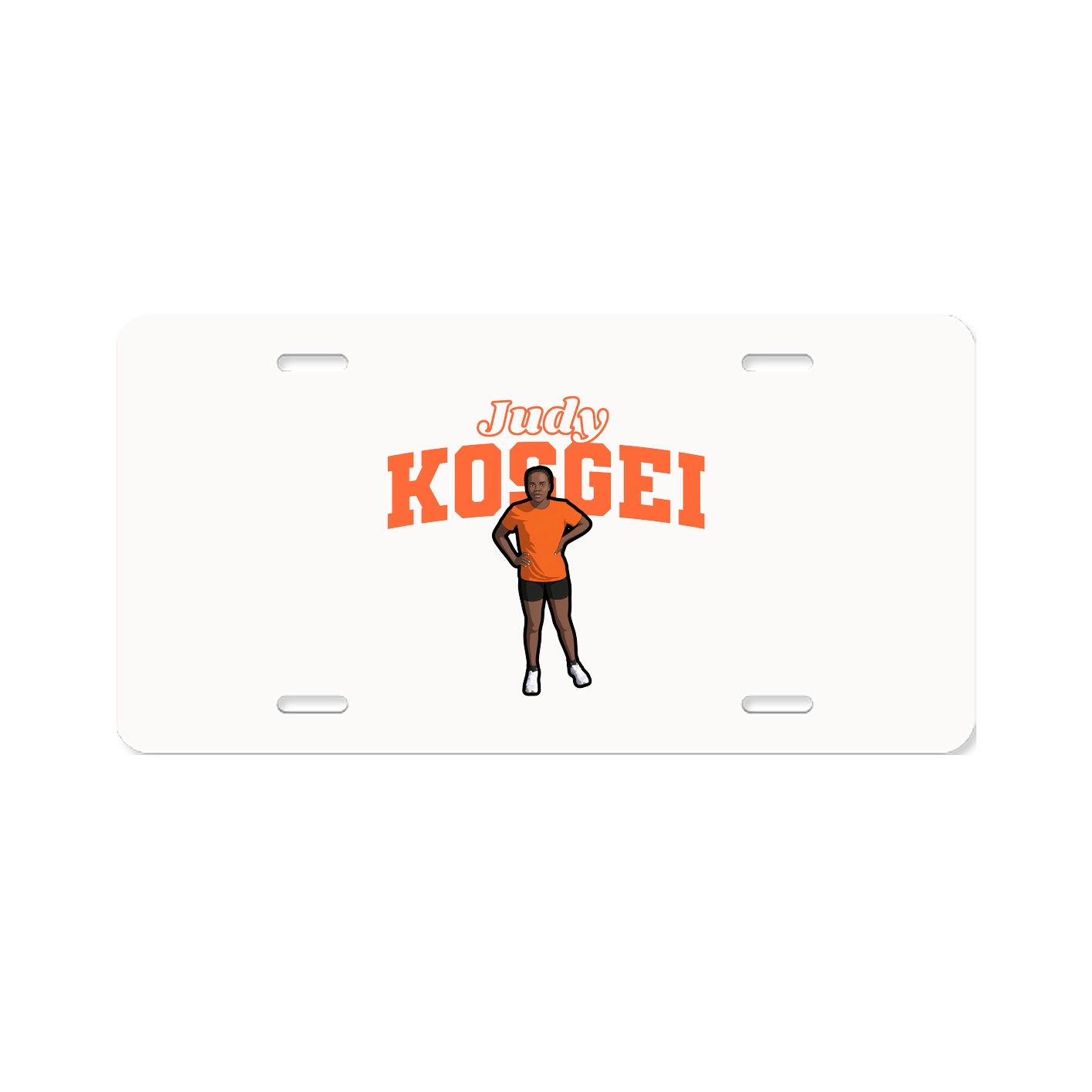 License Plate — Name Arch in Classic