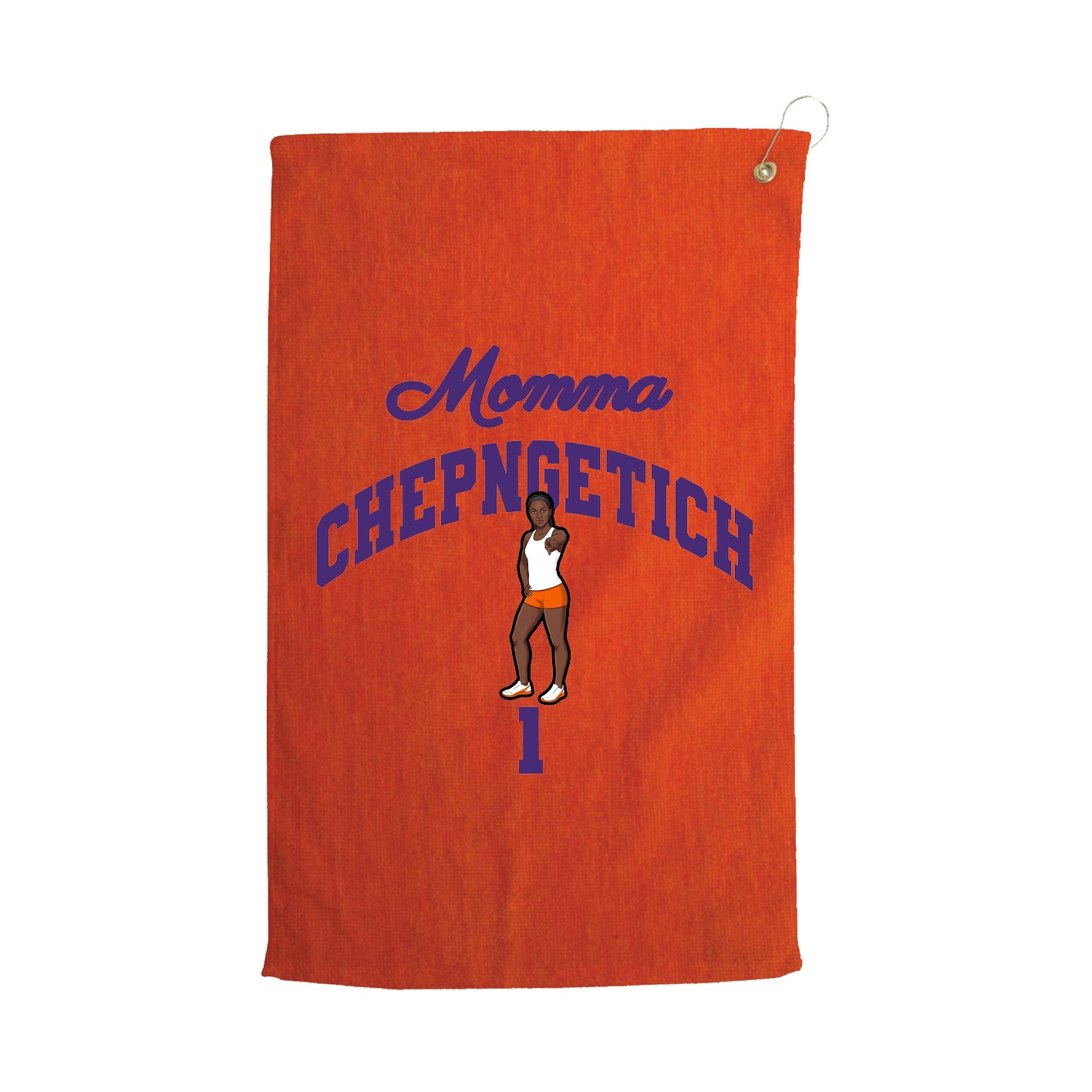 Golf Towel — Mothers Day Arch in Orange