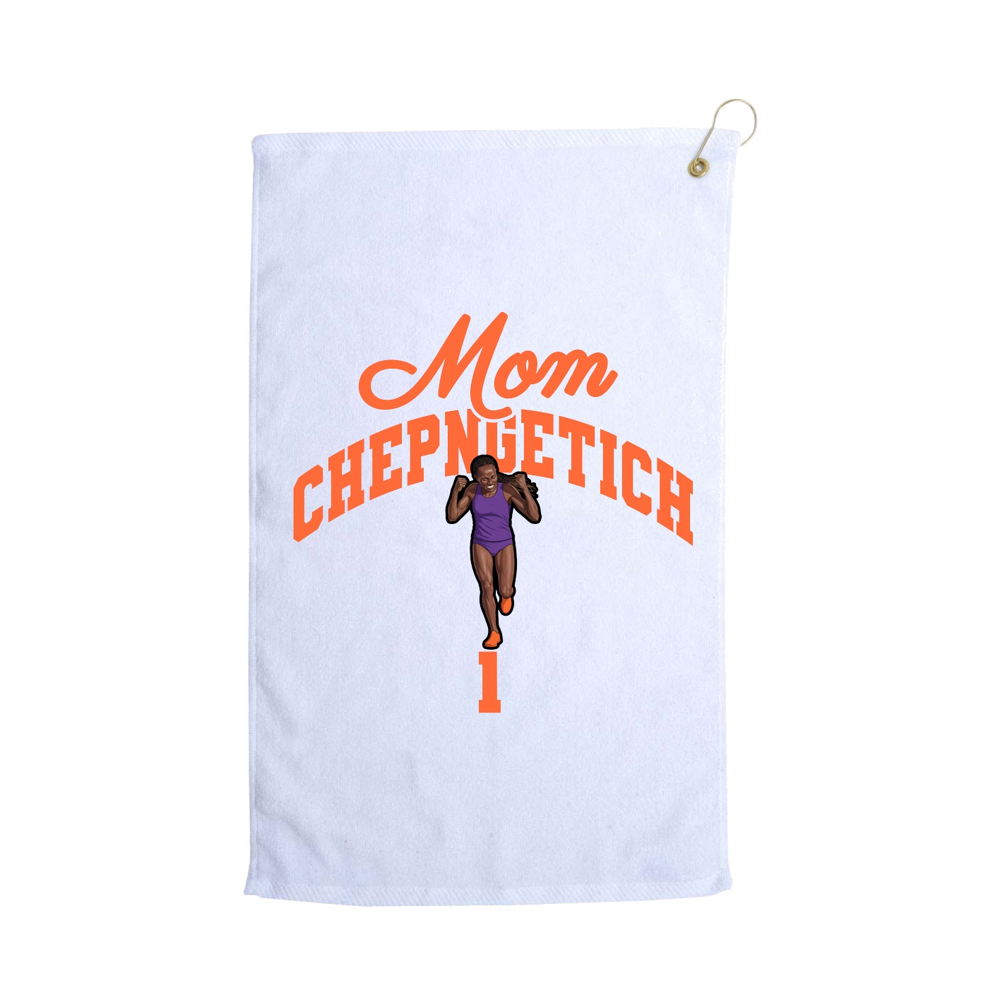 Golf Towel — Mothers Day Arch in White