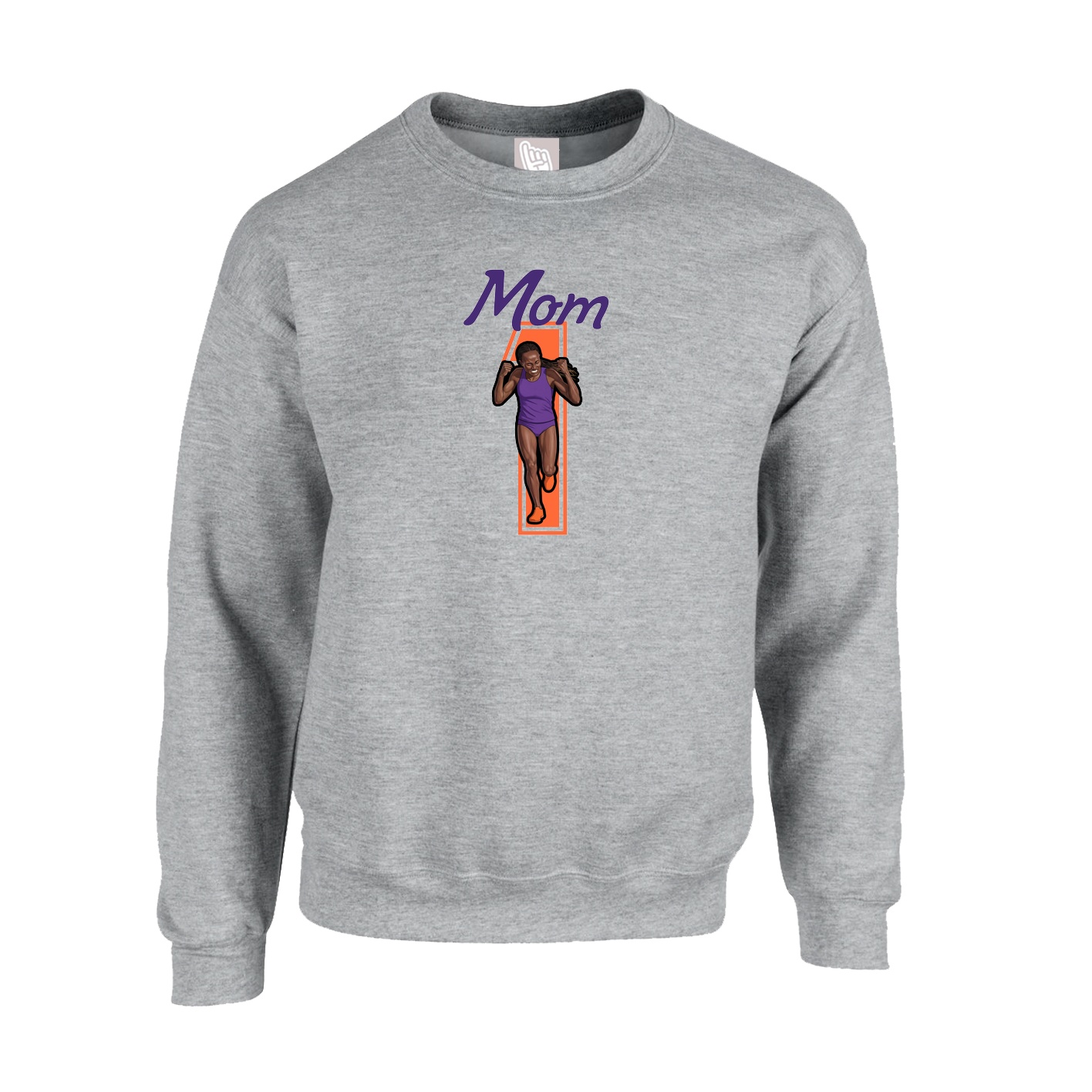 Fleece Crew — Mothers Day Shirsey in Grey