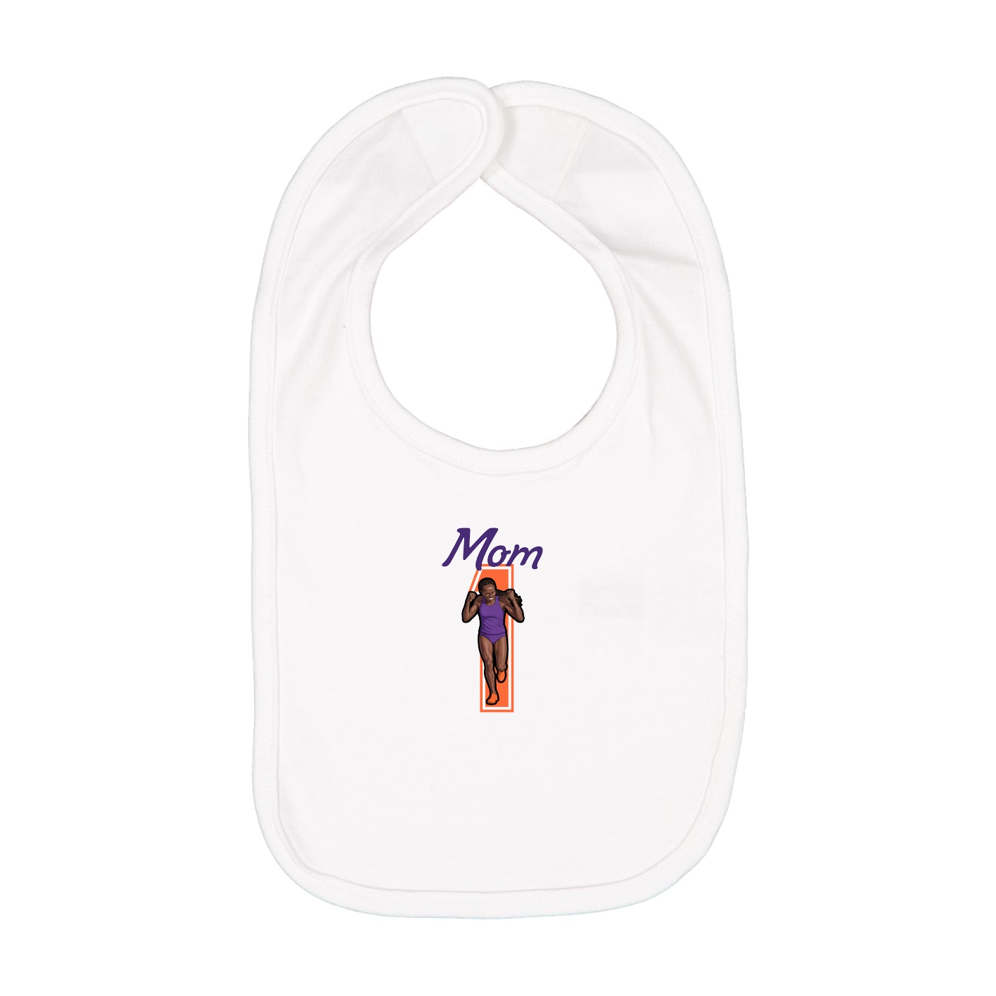 Infant Bib — Mothers Day Shirsey in White